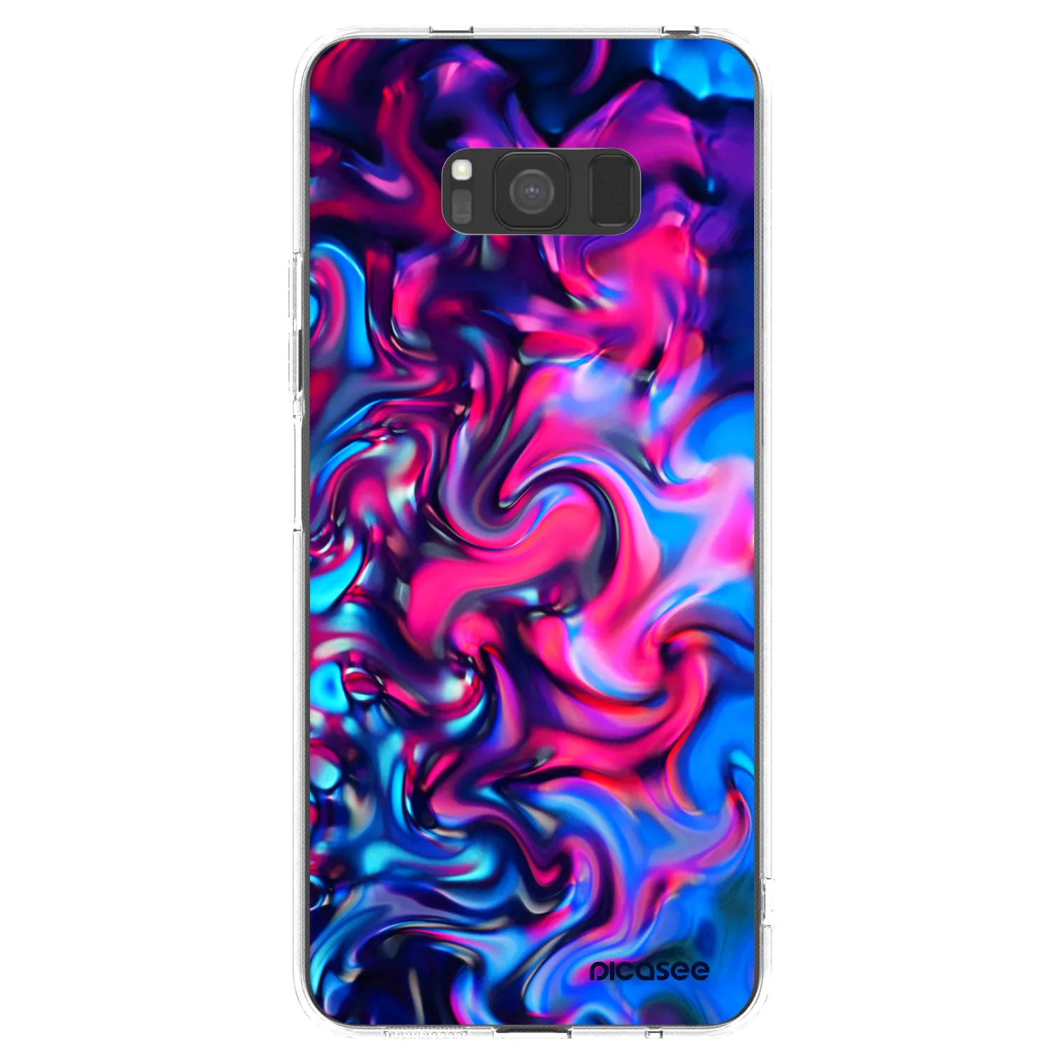 Picasee Samsung Galaxy S8 G950F Hülle - Transparentes Silikon - Redlight