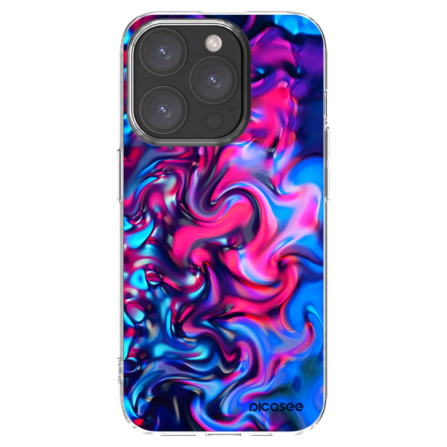Picasee Apple iPhone 15 Pro Hülle - Transparentes Silikon - Redlight