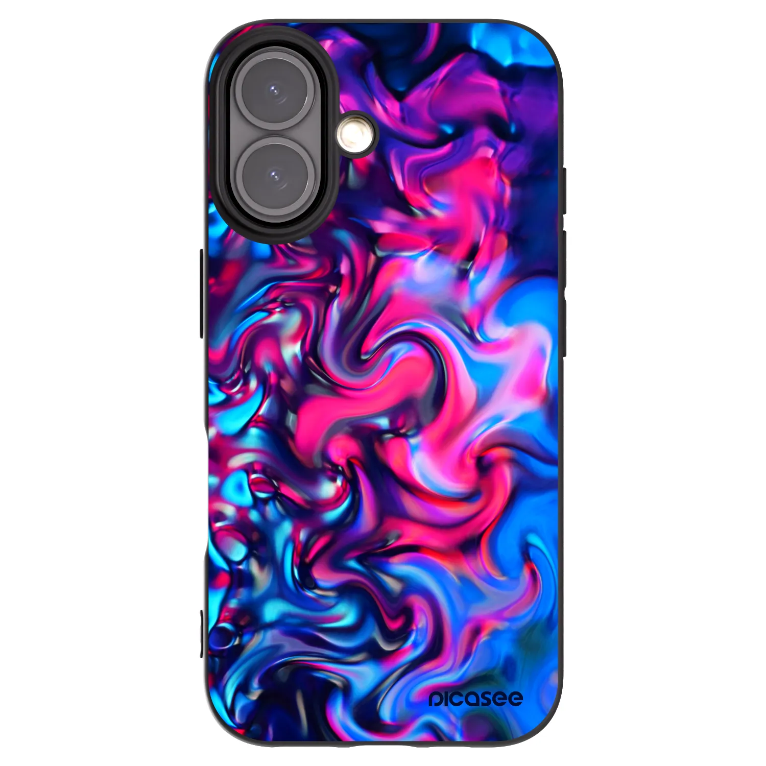 Picasee Apple iPhone 16 Hülle - Schwarzes Silikon - Redlight