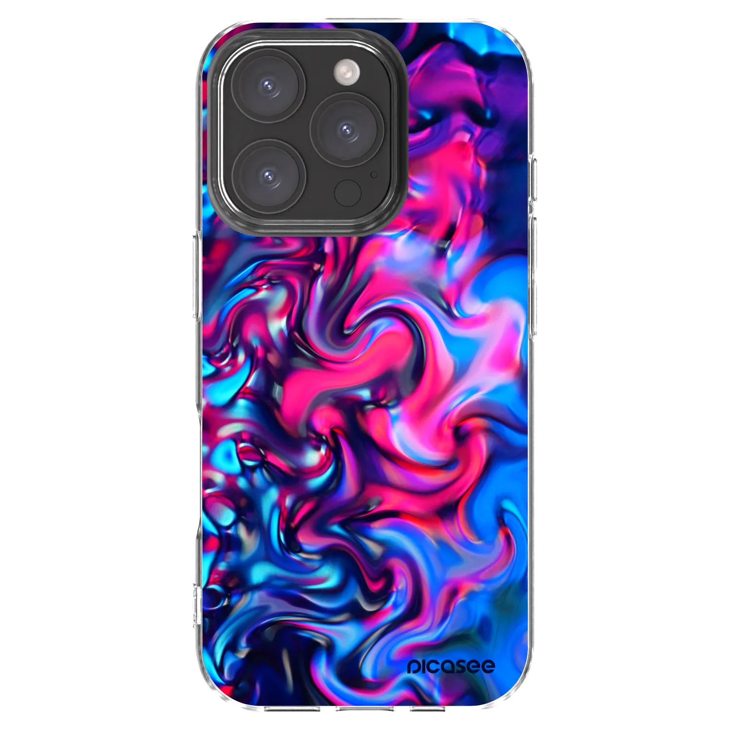 Picasee Apple iPhone 16 Pro Hülle - Transparentes Silikon - Redlight