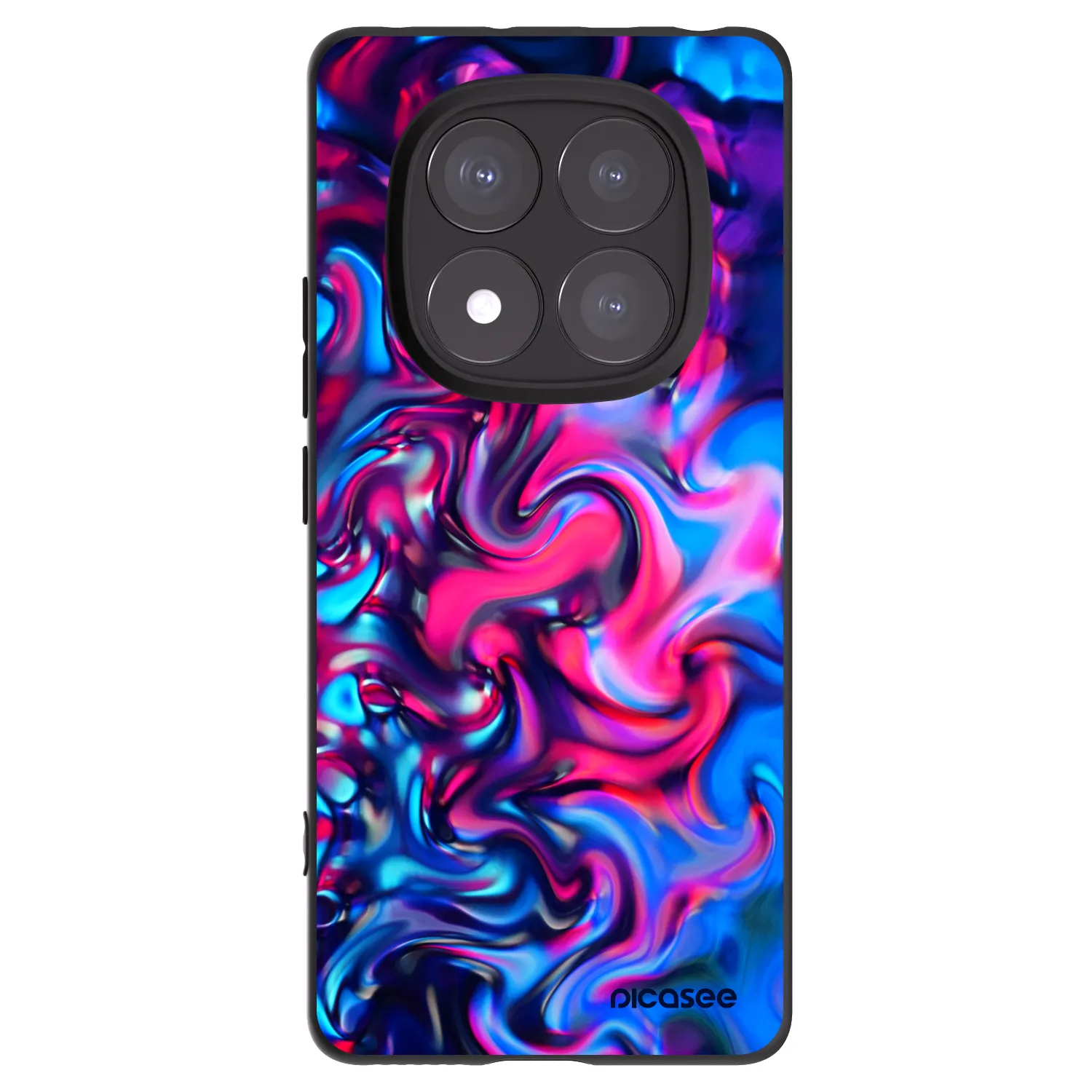 Picasee Xiaomi Redmi Note 14 Pro 5G Hülle - Schwarzes Silikon - Redlight