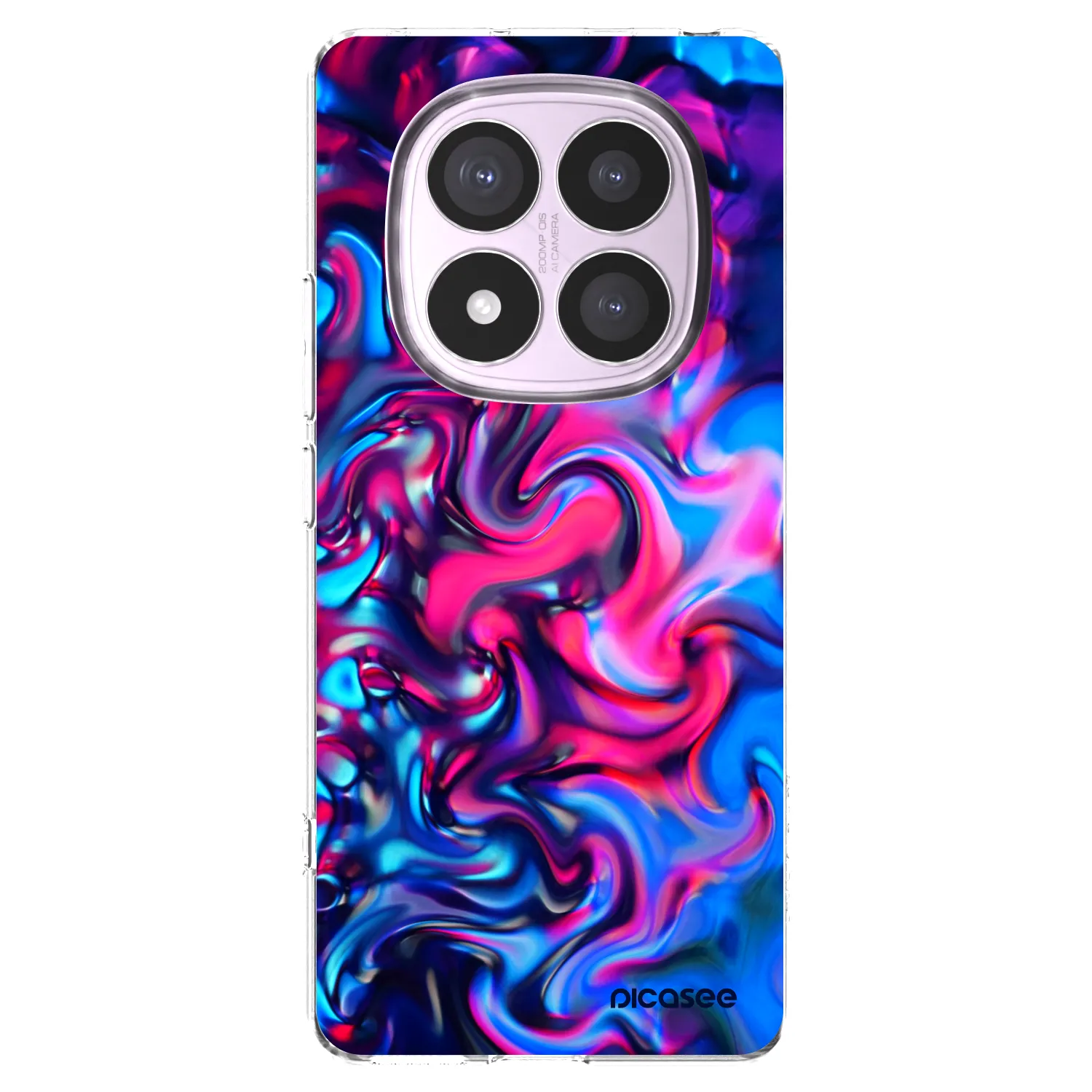 Picasee Xiaomi Redmi Note 14 Pro 5G Hülle - Transparentes Silikon - Redlight