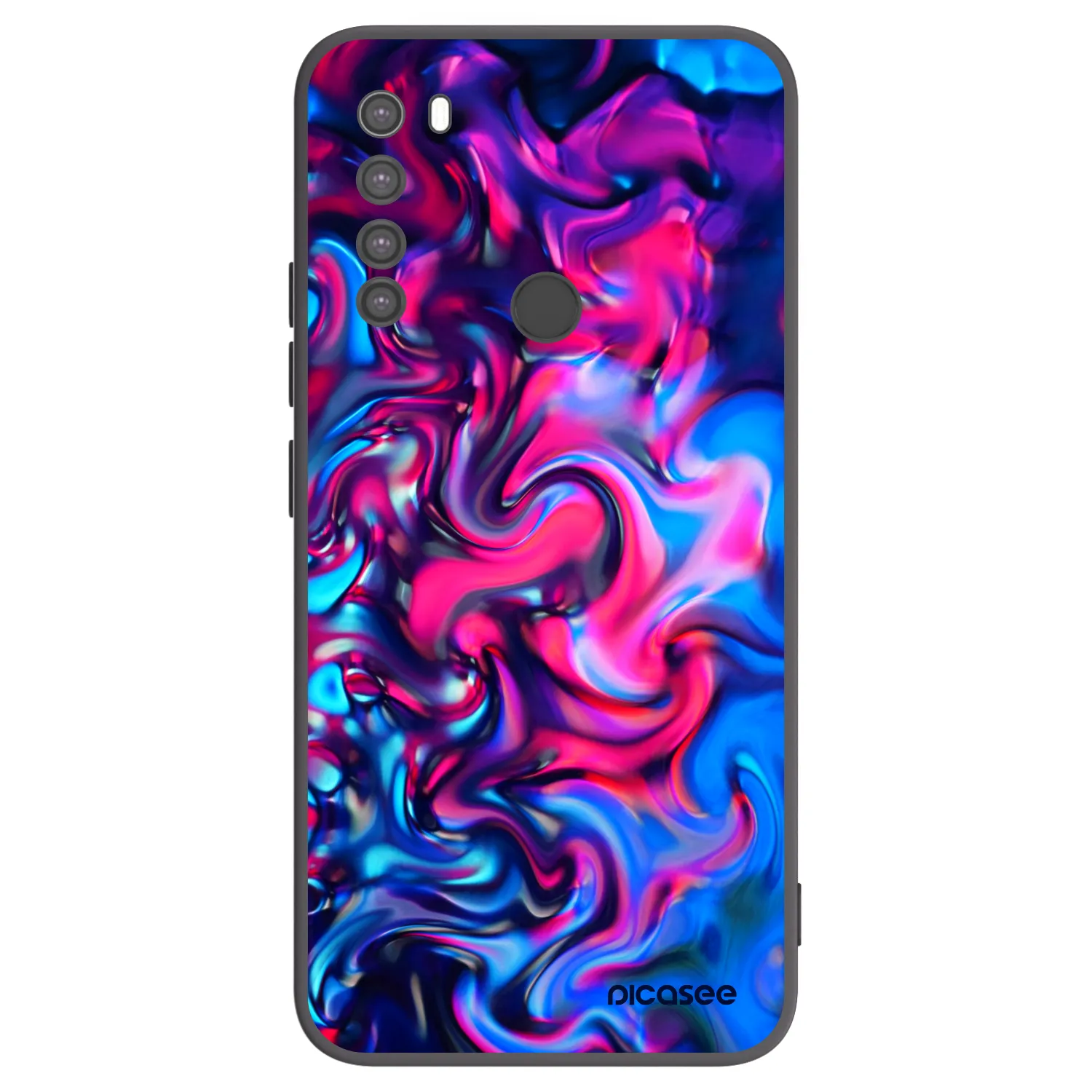 Picasee Xiaomi Redmi Note 8 Hülle - Schwarzes Silikon - Redlight