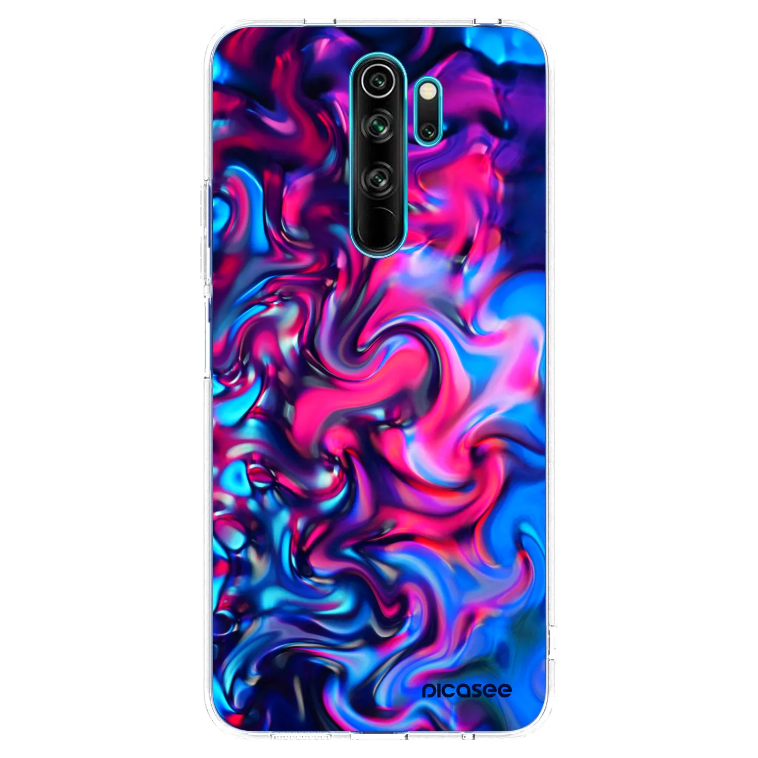 Picasee Xiaomi Redmi Note 8 Pro Hülle - Transparentes Silikon - Redlight
