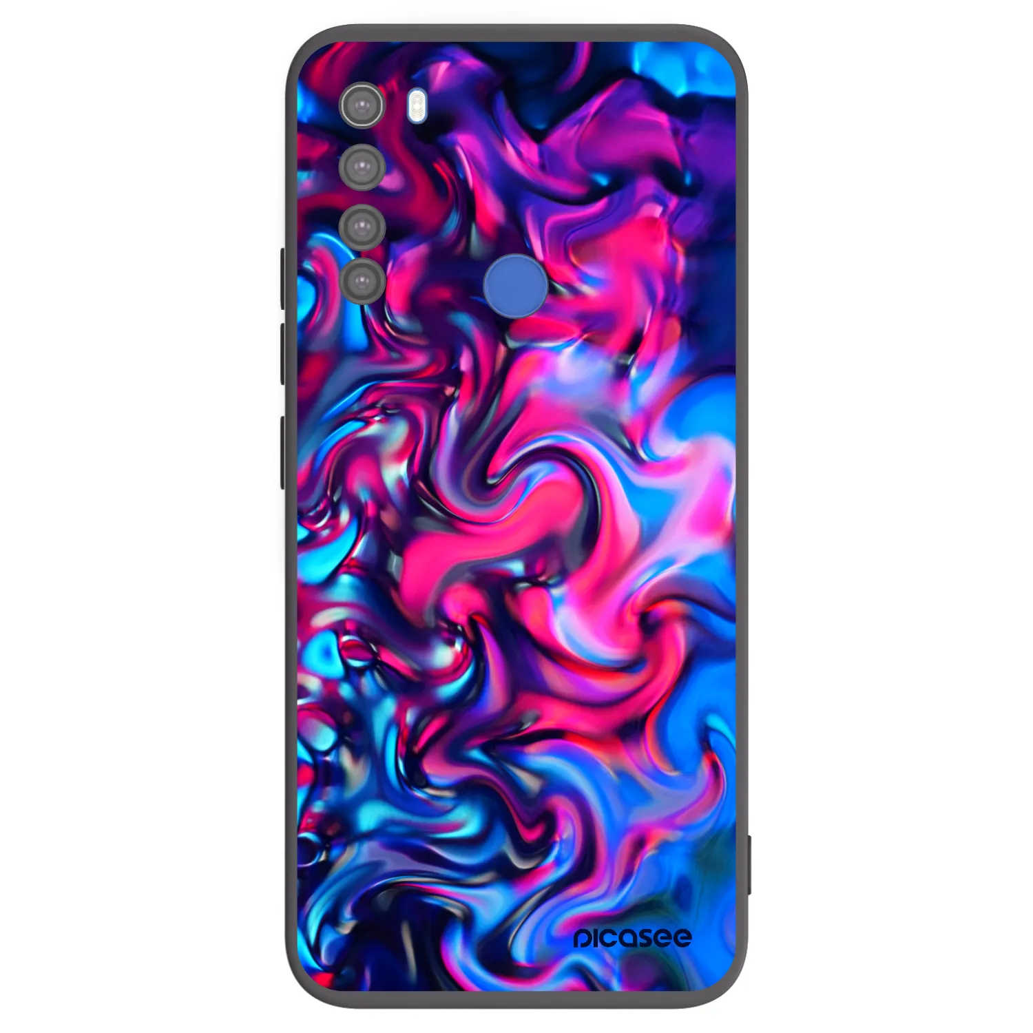 Picasee Xiaomi Redmi Note 8T Hülle - Schwarzes Silikon - Redlight