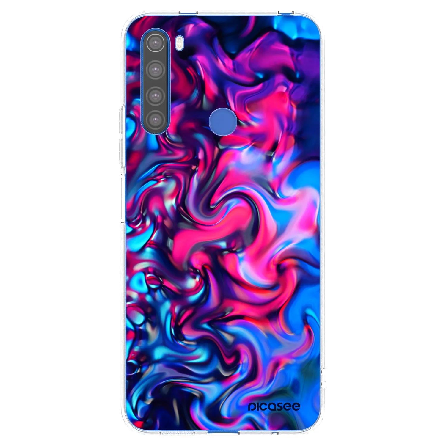 Picasee Xiaomi Redmi Note 8T Hülle - Transparentes Silikon - Redlight