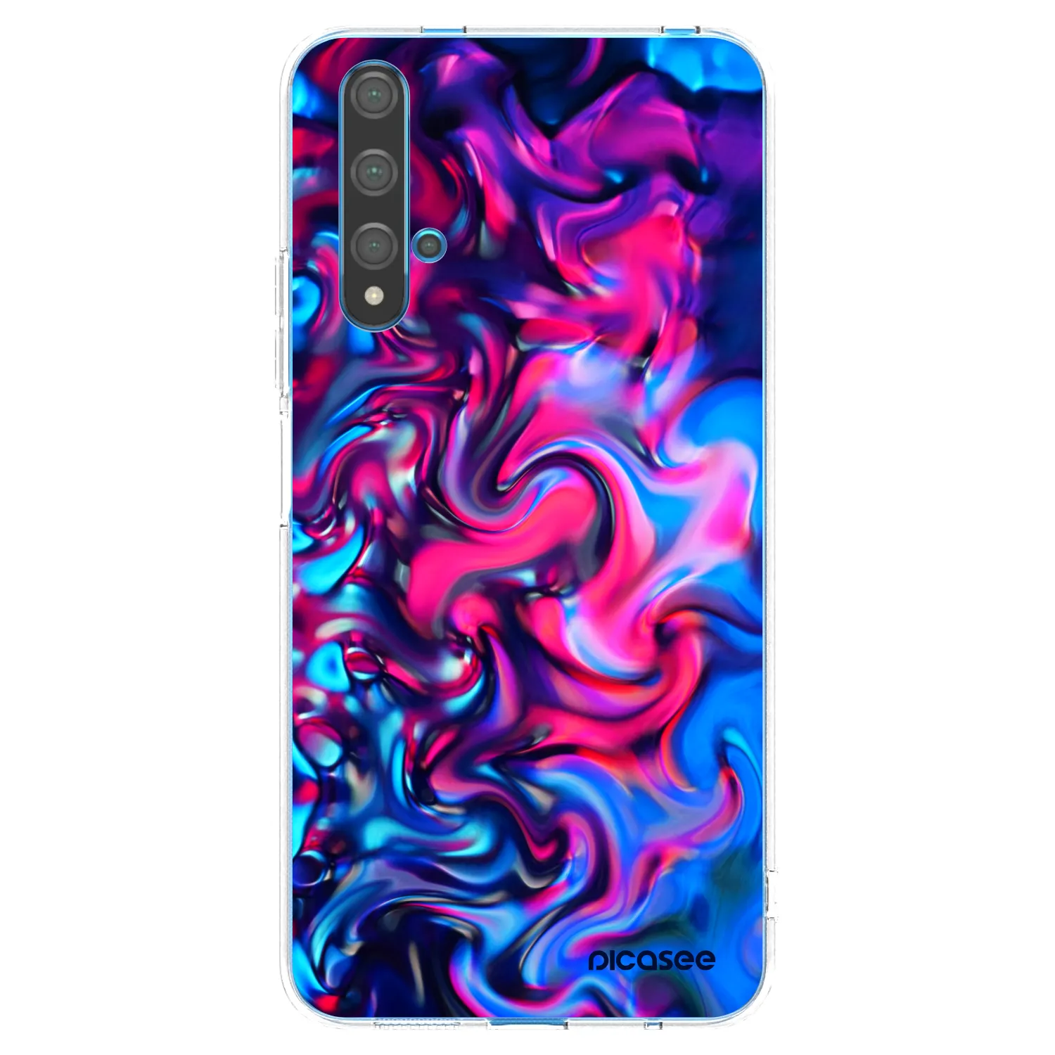 Picasee Huawei Nova 5T Hülle - Transparentes Silikon - Redlight