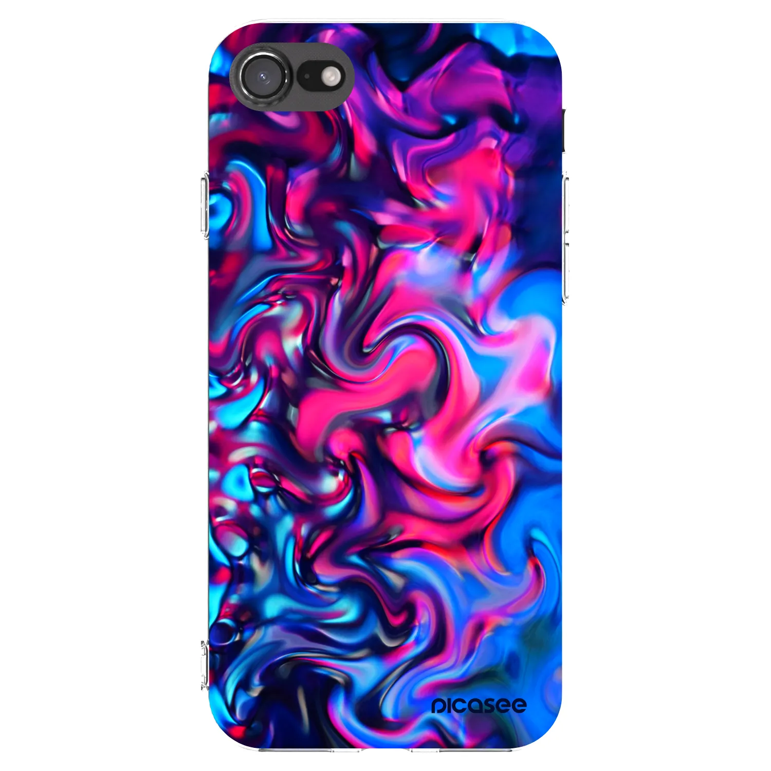 Picasee Apple iPhone SE 2020 Hülle - Transparentes Silikon - Redlight