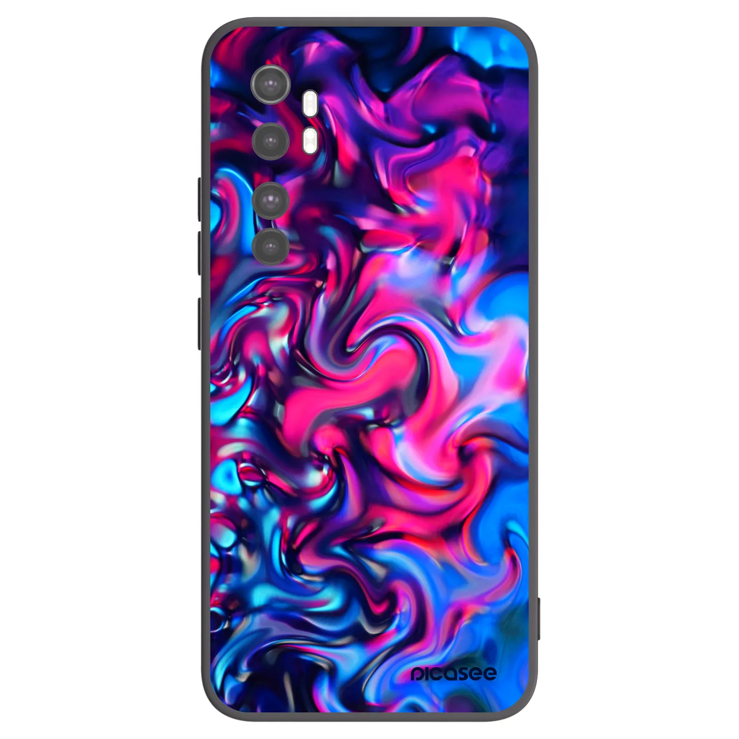 Picasee Xiaomi Mi Note 10 Lite Hülle - Schwarzes Silikon - Redlight