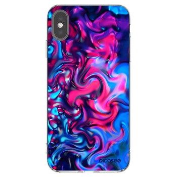 Picasee Apple iPhone XS Max Hülle - Transparentes Silikon - Redlight