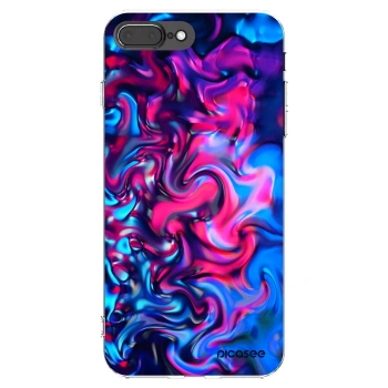 Picasee Apple iPhone 7 Plus Hülle - Transparentes Silikon - Redlight