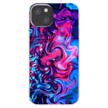 Picasee Apple iPhone 15 Plus Hülle - Transparentes Silikon - Redlight