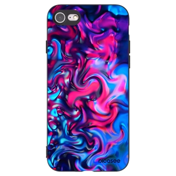 Picasee Apple iPhone 8 Hülle - Schwarzes Silikon - Redlight
