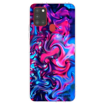 Picasee Samsung Galaxy A21s Hülle - Transparentes Silikon - Redlight