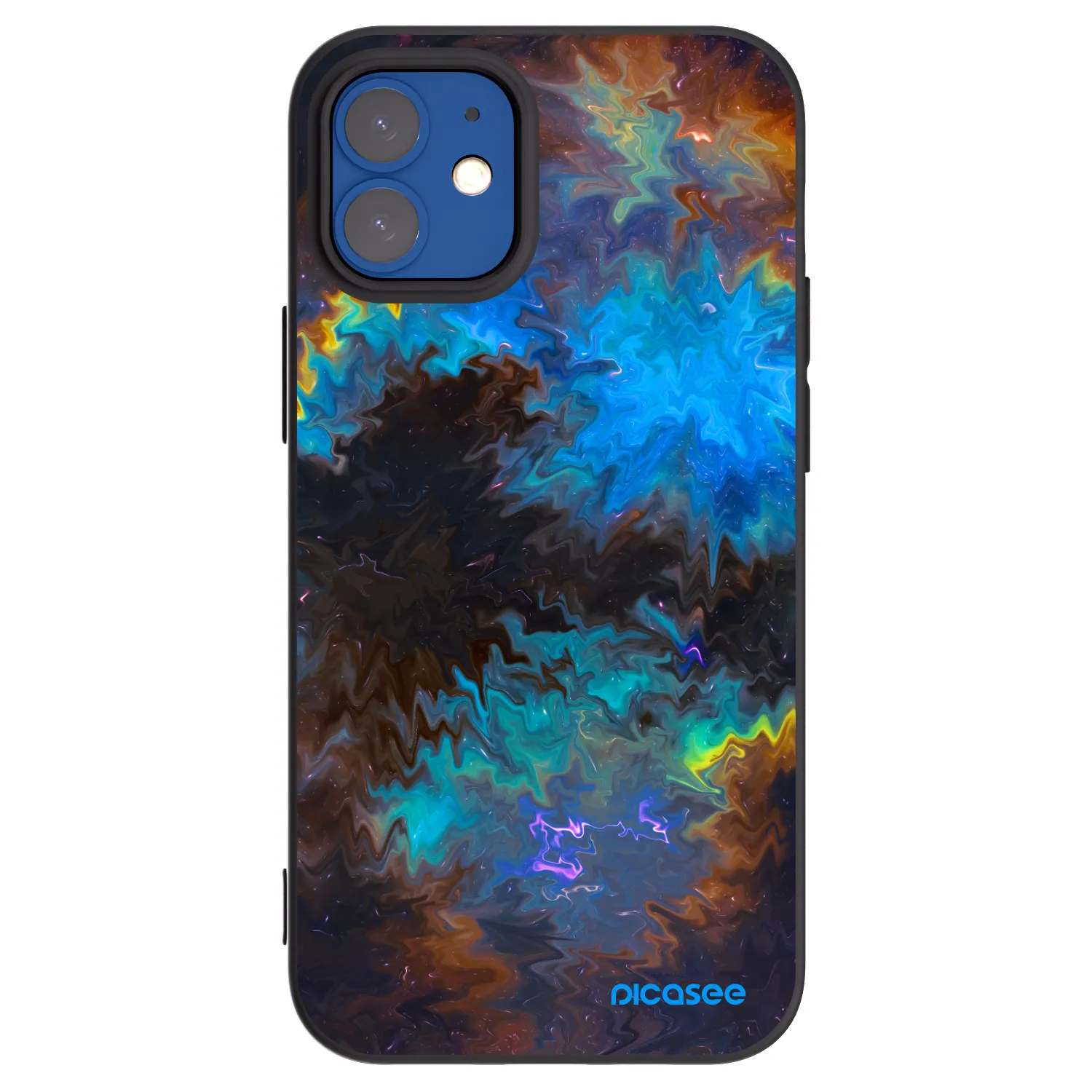 Picasee Apple iPhone 12 mini Hülle - Schwarzes Silikon - Space