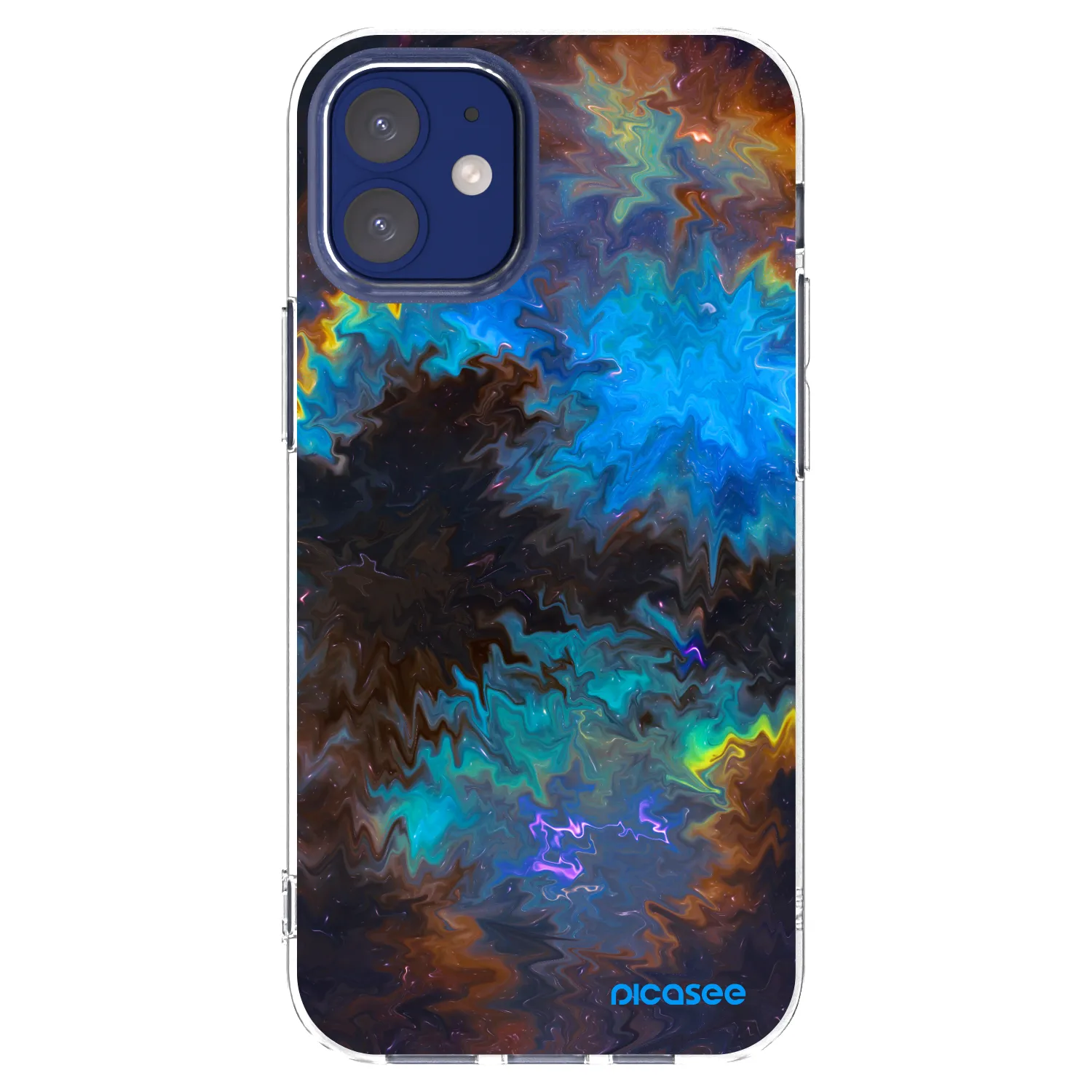 Picasee Apple iPhone 12 mini Hülle - Transparentes Silikon - Space