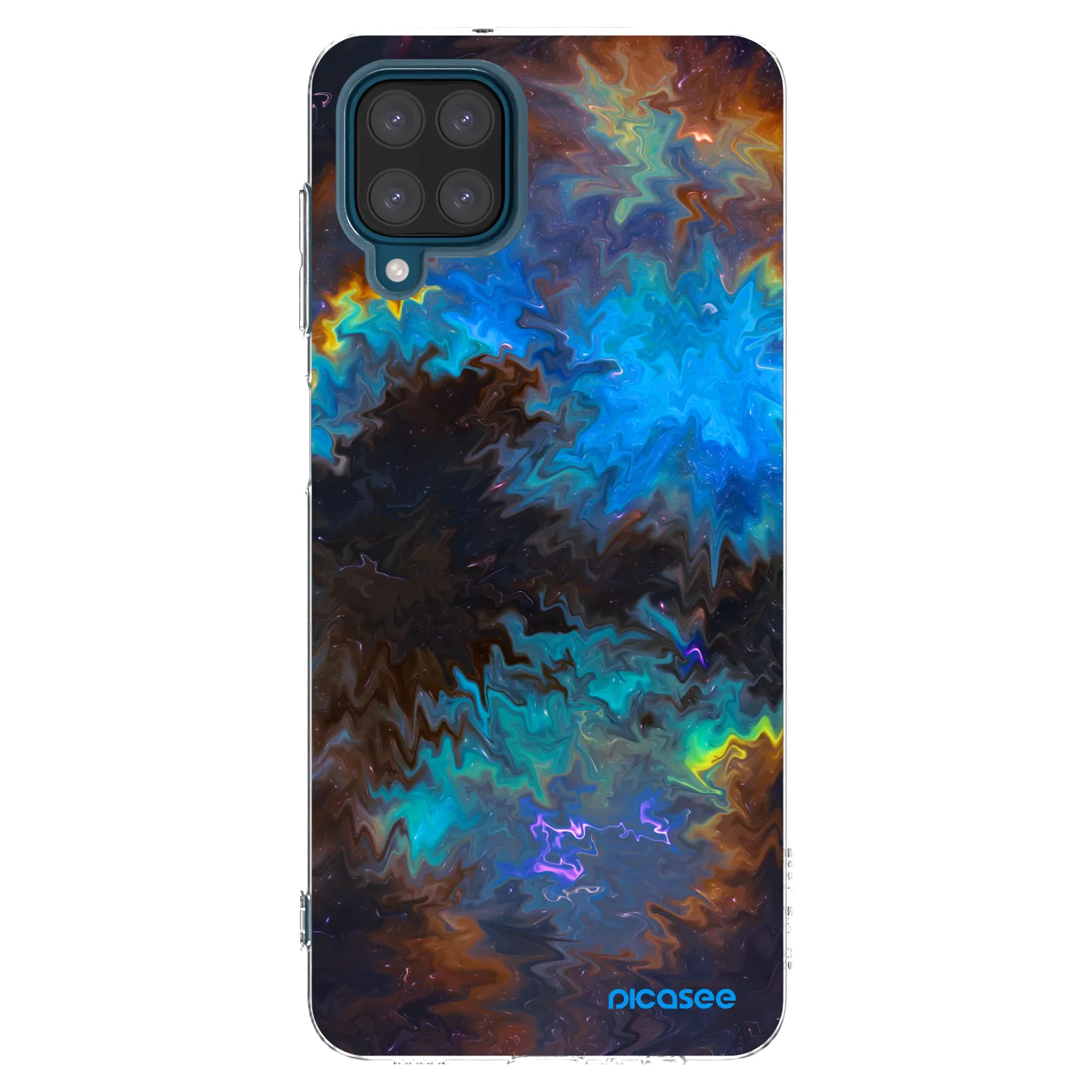 Picasee Samsung Galaxy A12 A125F Hülle - Transparentes Silikon - Space