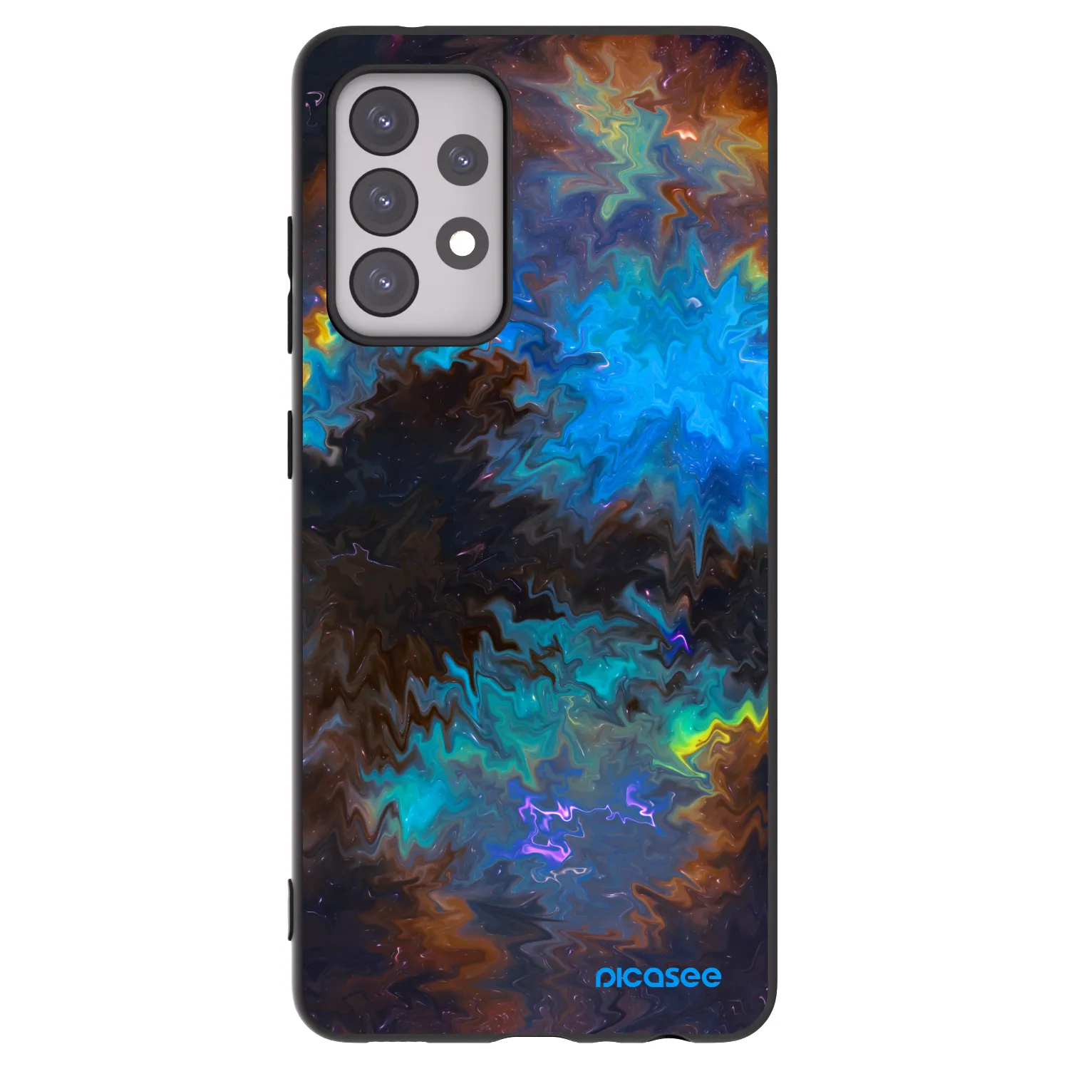 Picasee Samsung Galaxy A52 5G A525F Hülle - Schwarzes Silikon - Space