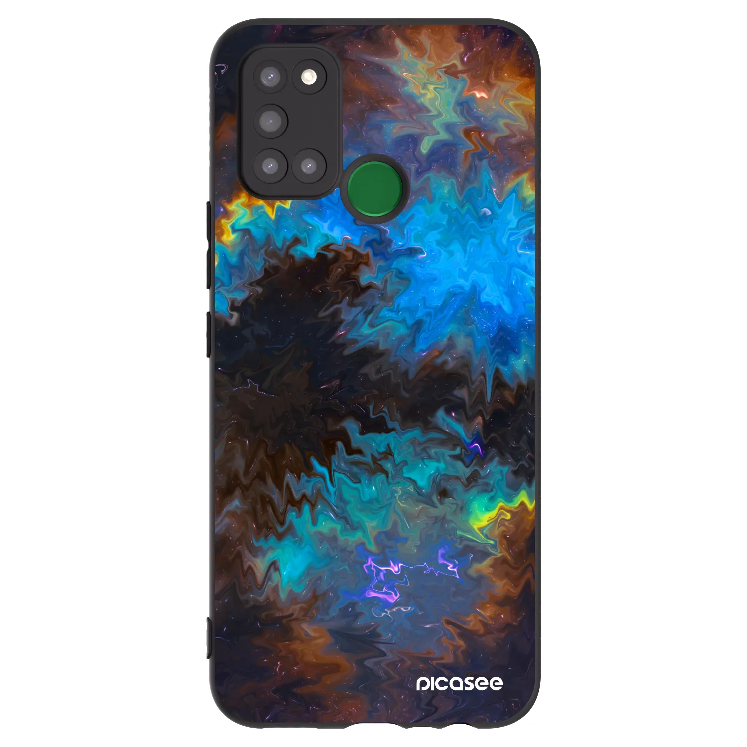 Picasee Realme 7i Hülle - Schwarzes Silikon - Space