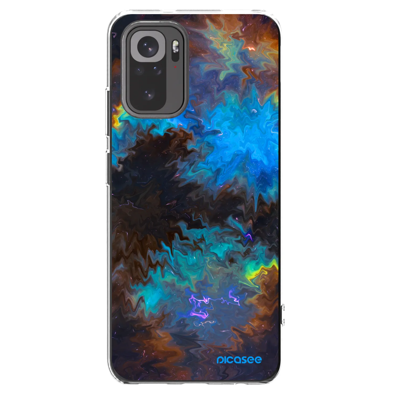 Picasee Xiaomi Redmi Note 10S Hülle - Transparentes Silikon - Space