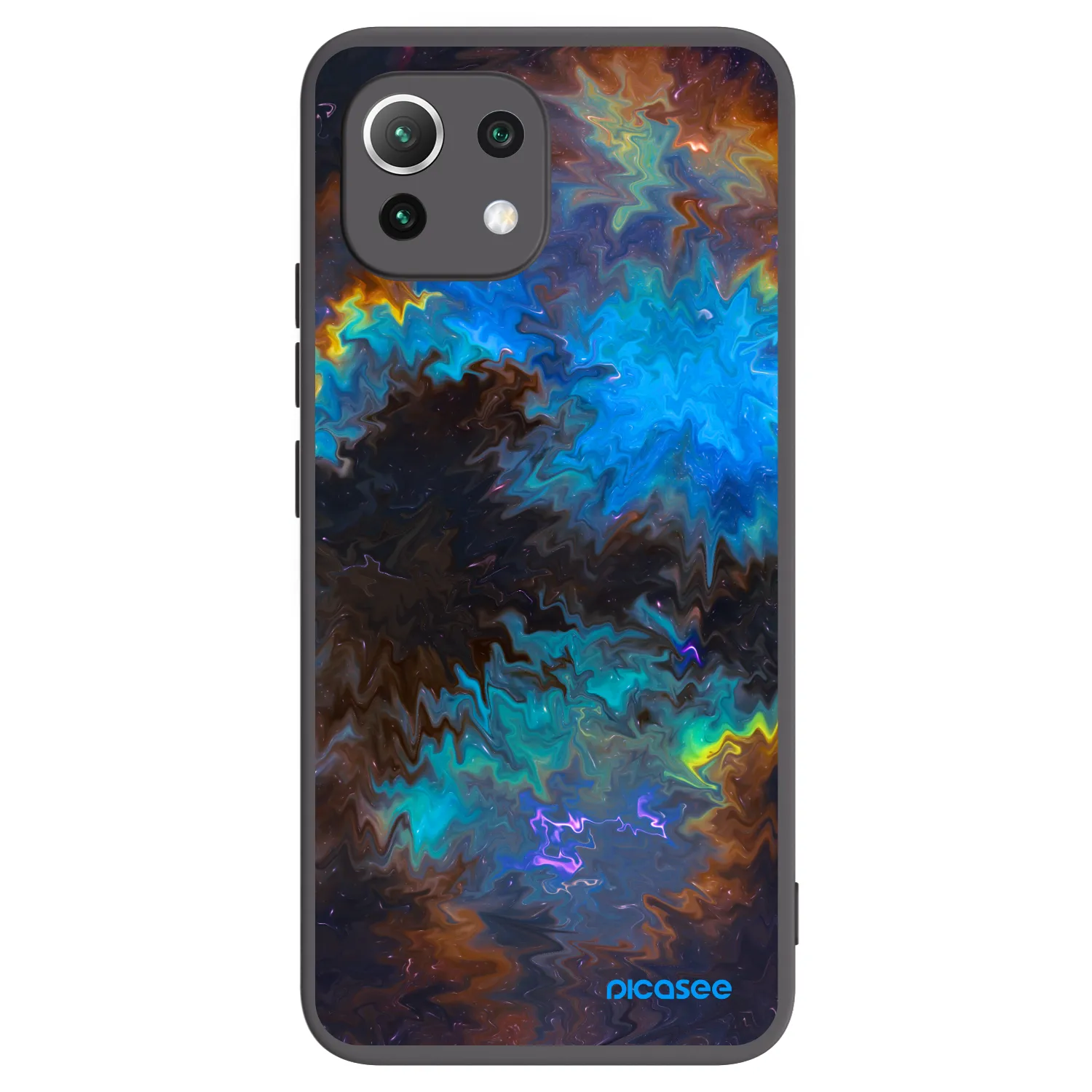 Picasee Xiaomi Mi 11 Lite Hülle - Schwarzes Silikon - Space