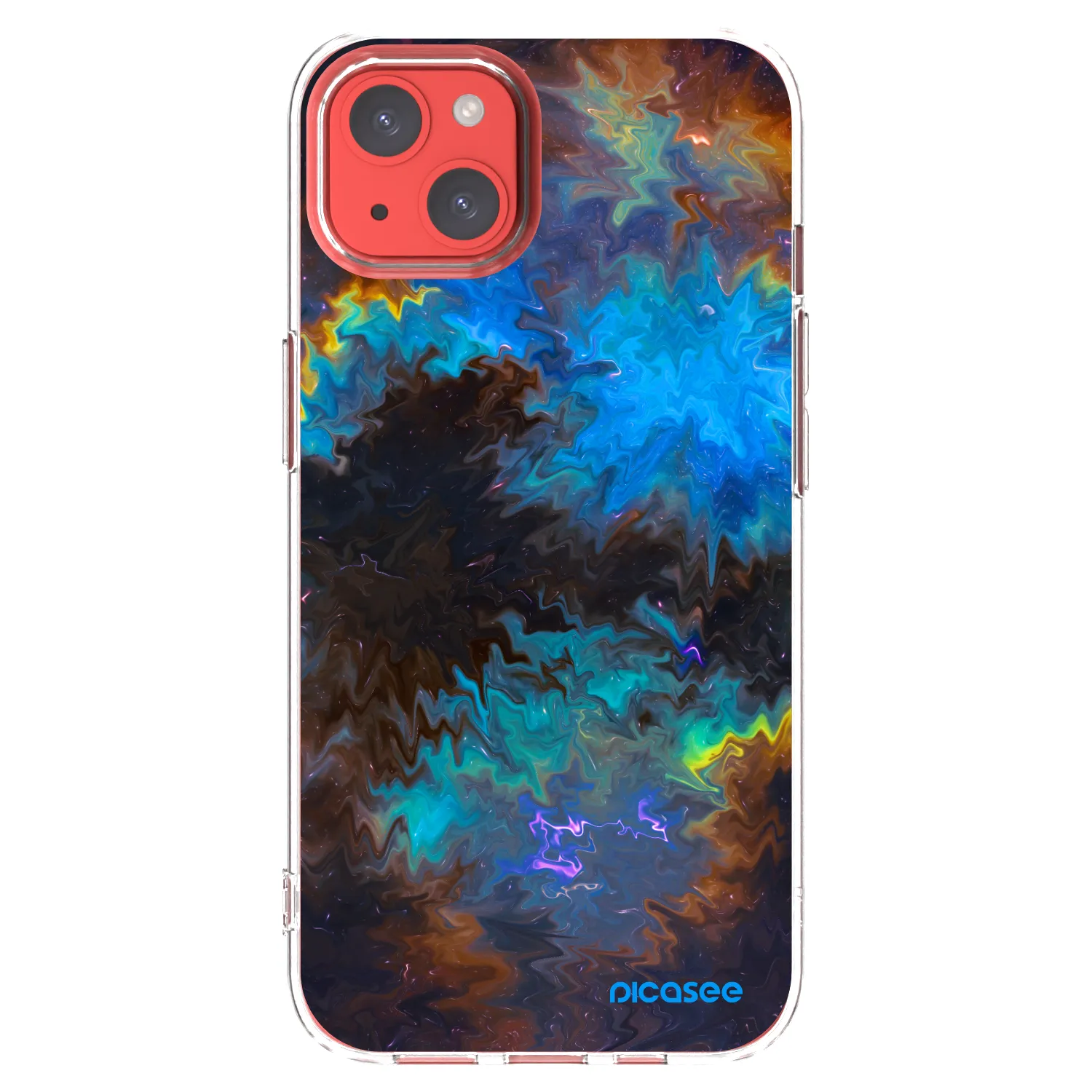 Picasee Apple iPhone 13 Hülle - Transparentes Silikon - Space