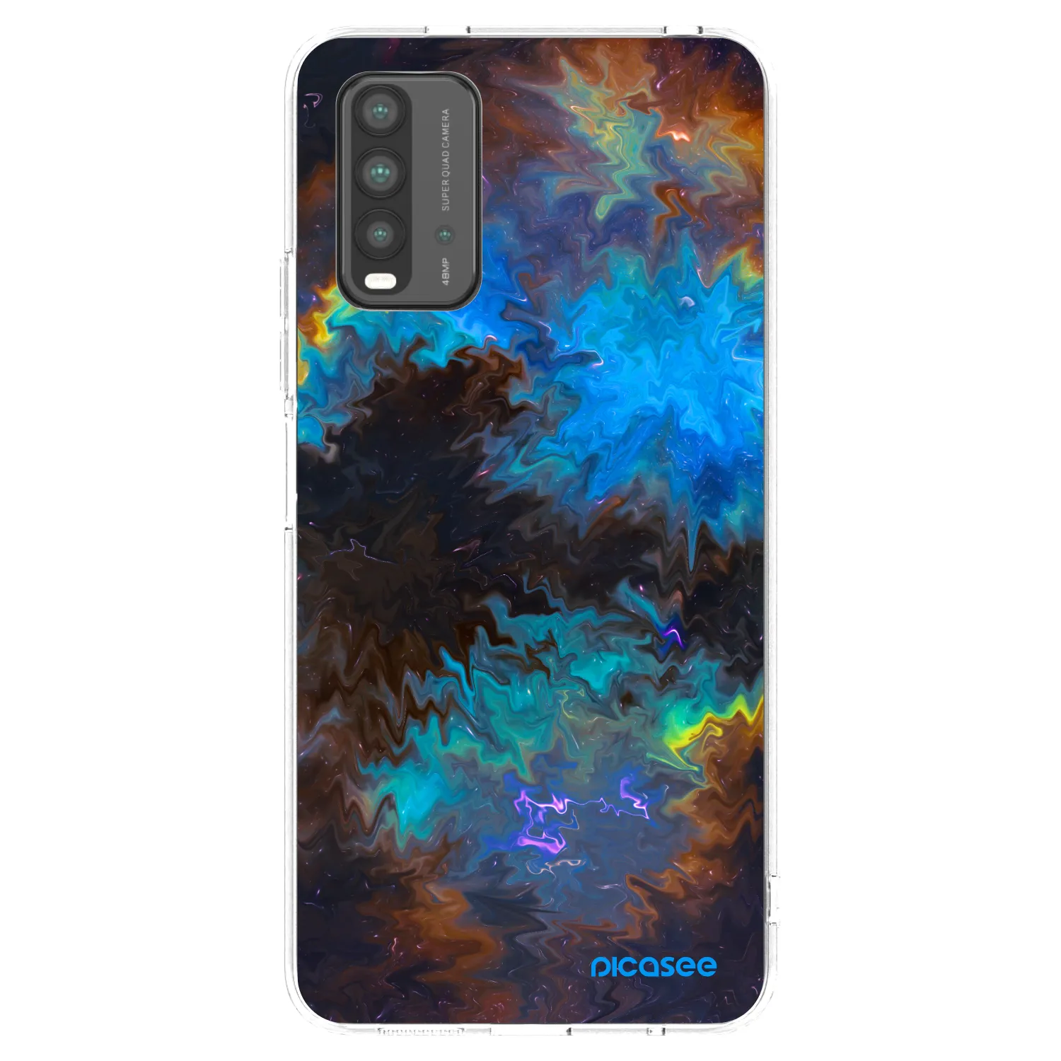 Picasee Xiaomi Redmi 9T Hülle - Transparentes Silikon - Space