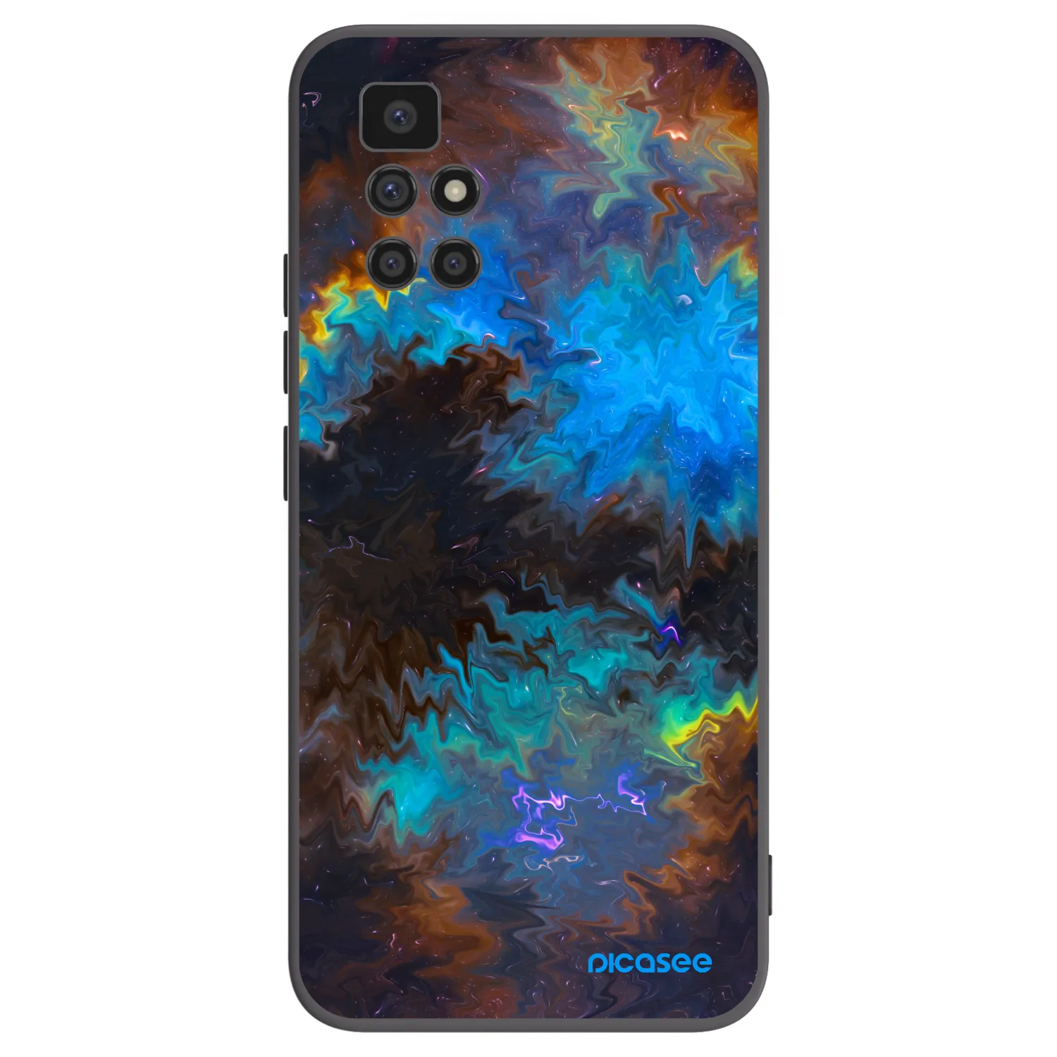 Picasee Xiaomi Redmi 10 Hülle - Schwarzes Silikon - Space