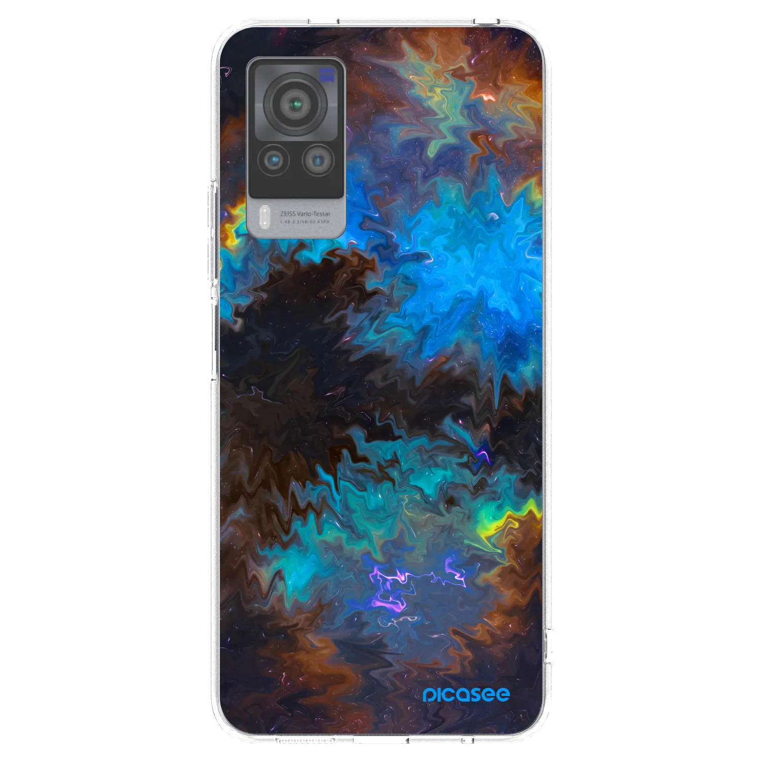 Picasee Vivo X60 Pro 5G Hülle - Transparentes Silikon - Space