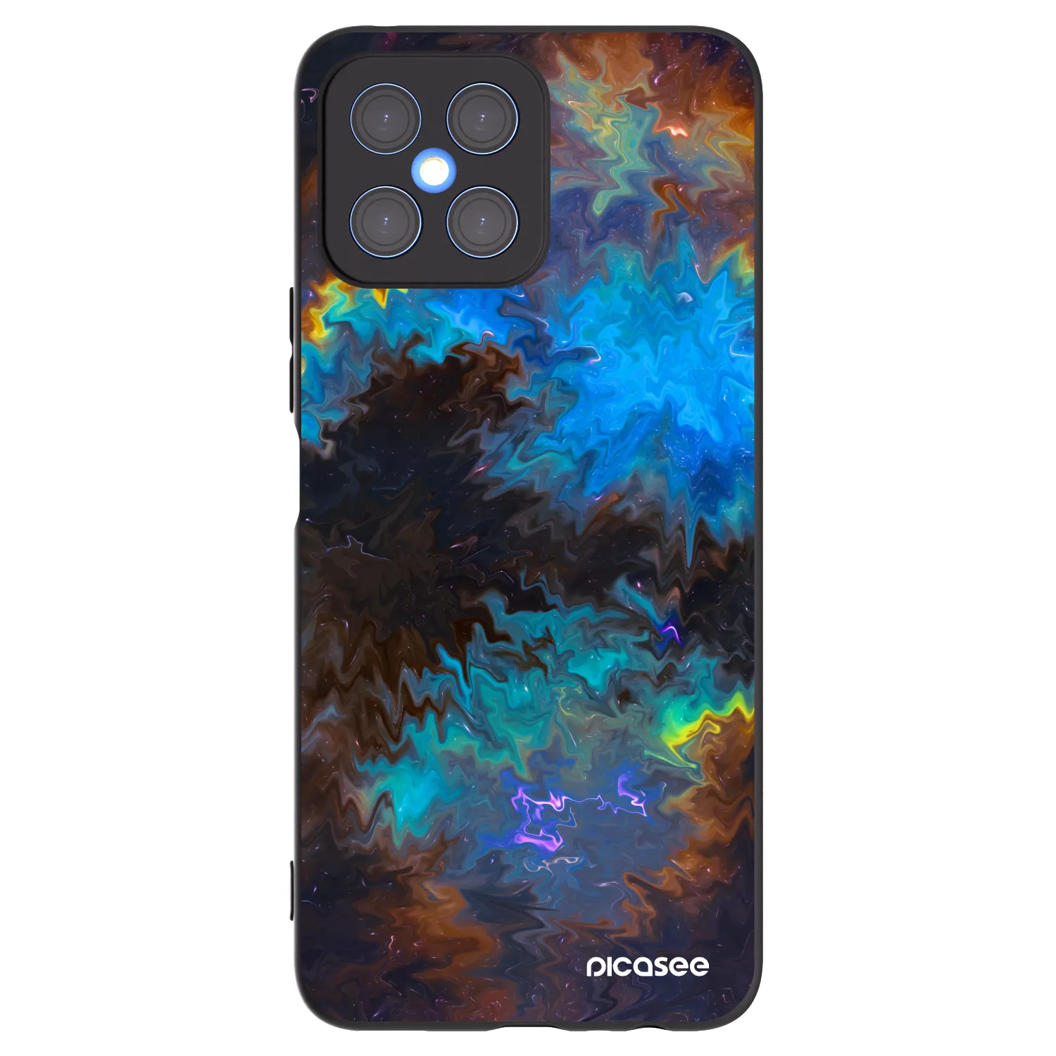 Picasee Honor X8 4G Hülle - Schwarzes Silikon - Space