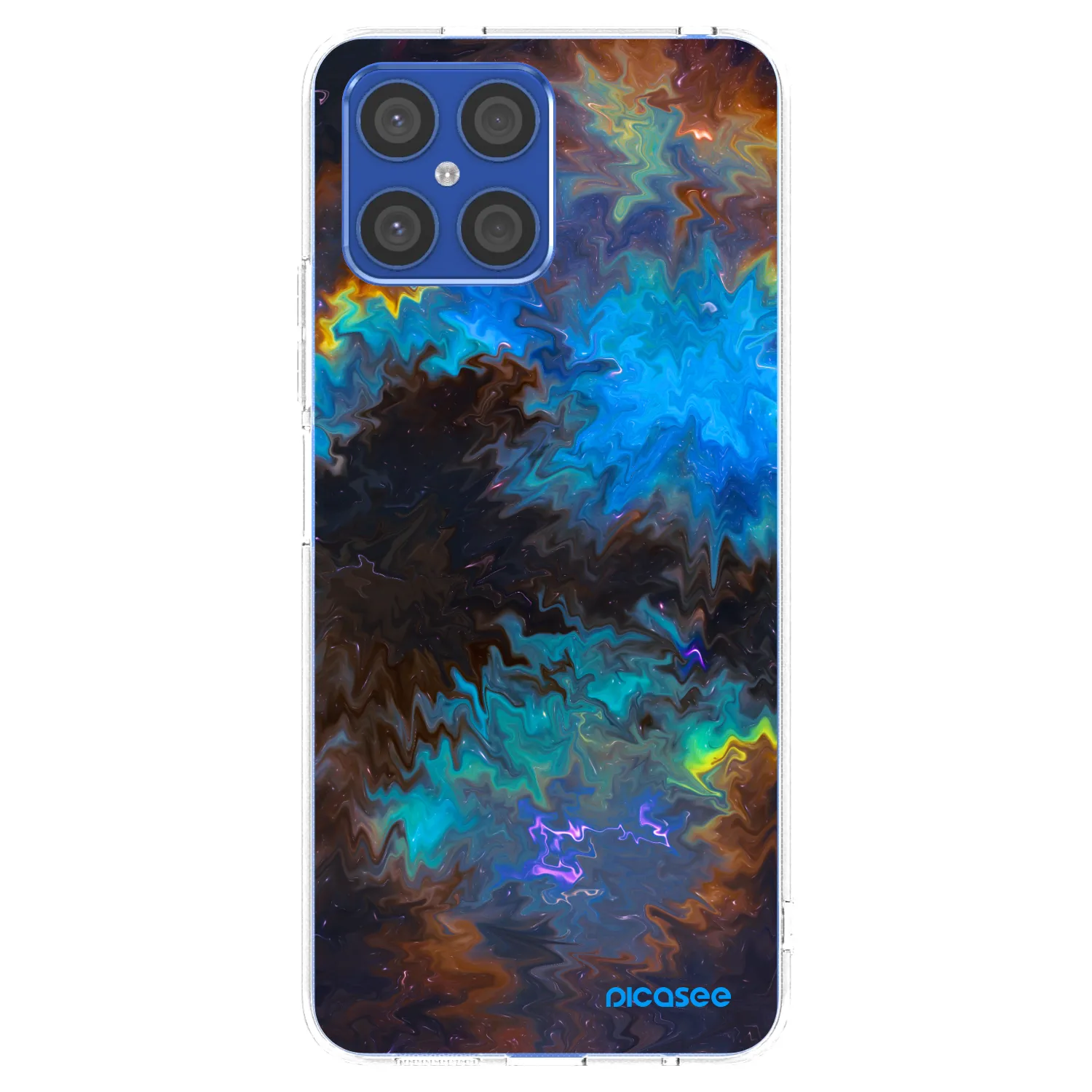 Picasee Honor X8 4G Hülle - Transparentes Silikon - Space