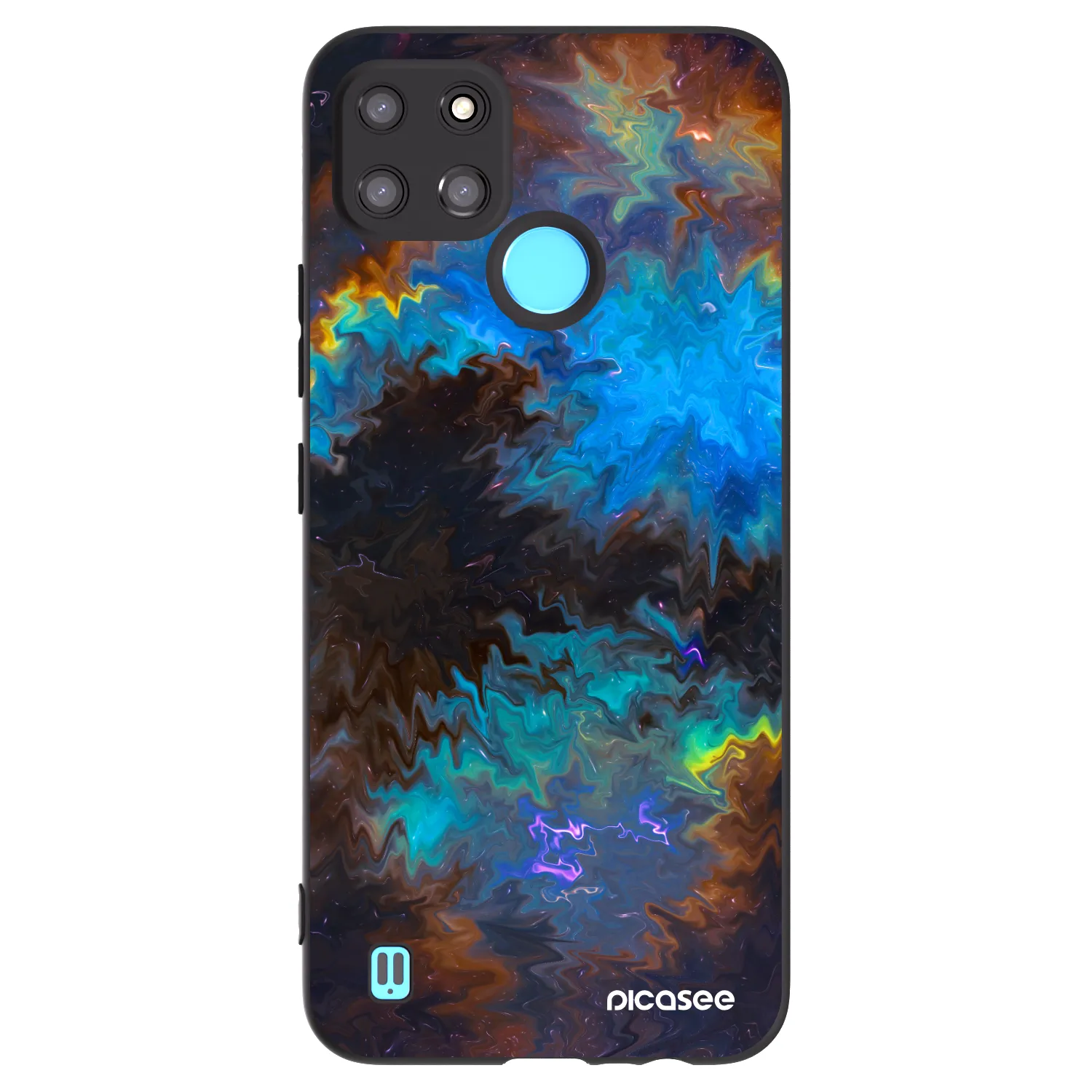 Picasee Realme C21Y Hülle - Schwarzes Silikon - Space