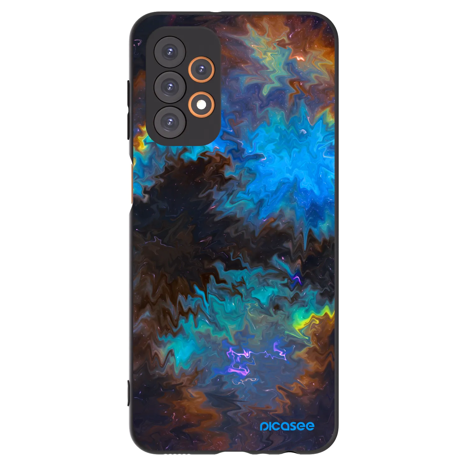 Picasee Samsung Galaxy A23 A235F 4G Hülle - Schwarzes Silikon - Space