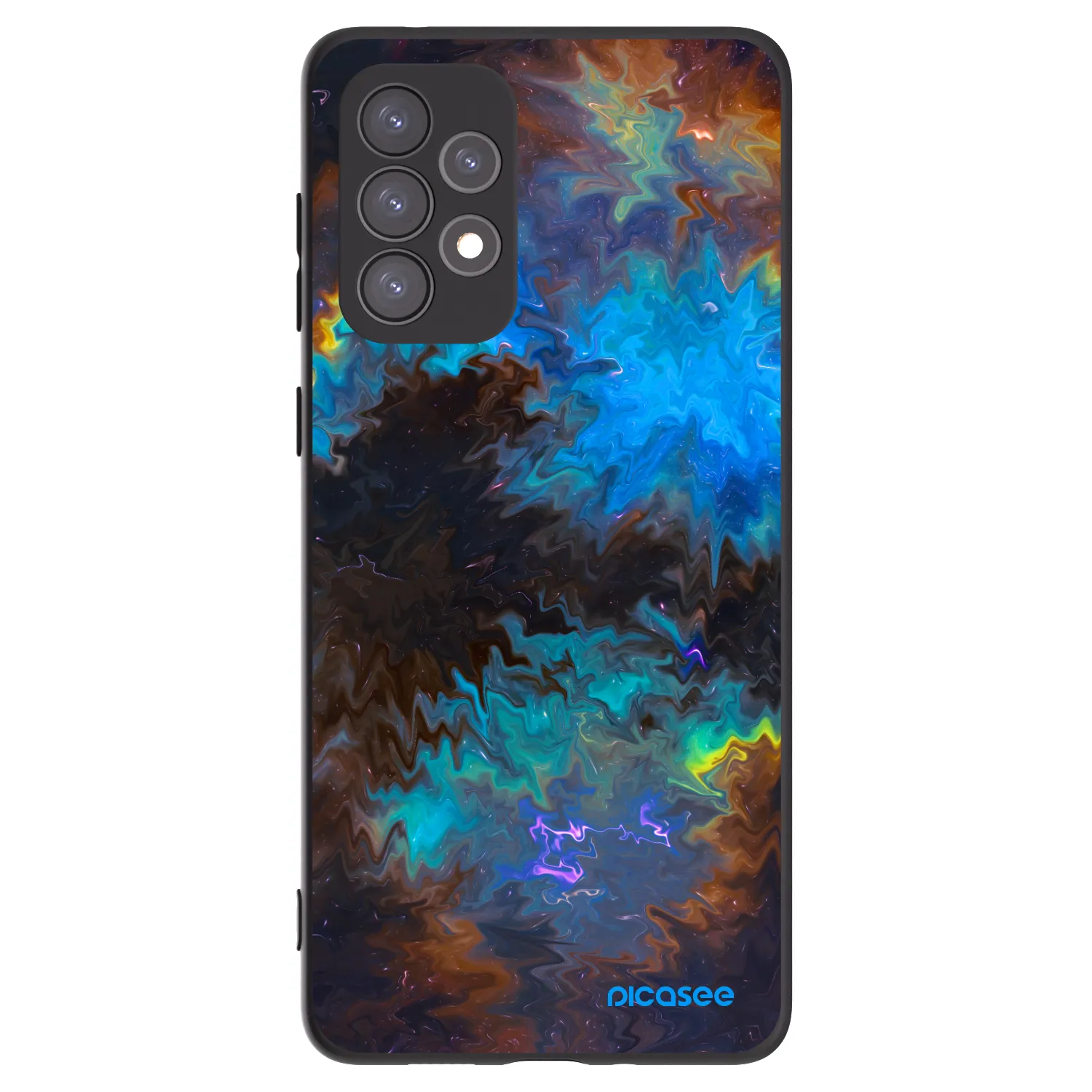 Picasee Samsung Galaxy A73 5G Hülle - Schwarzes Silikon - Space