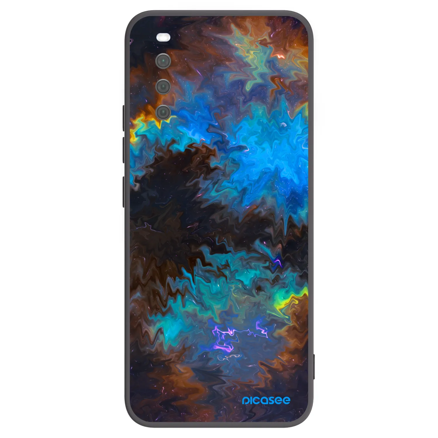 Picasee Sony Xperia 10 III Hülle - Schwarzes Silikon - Space