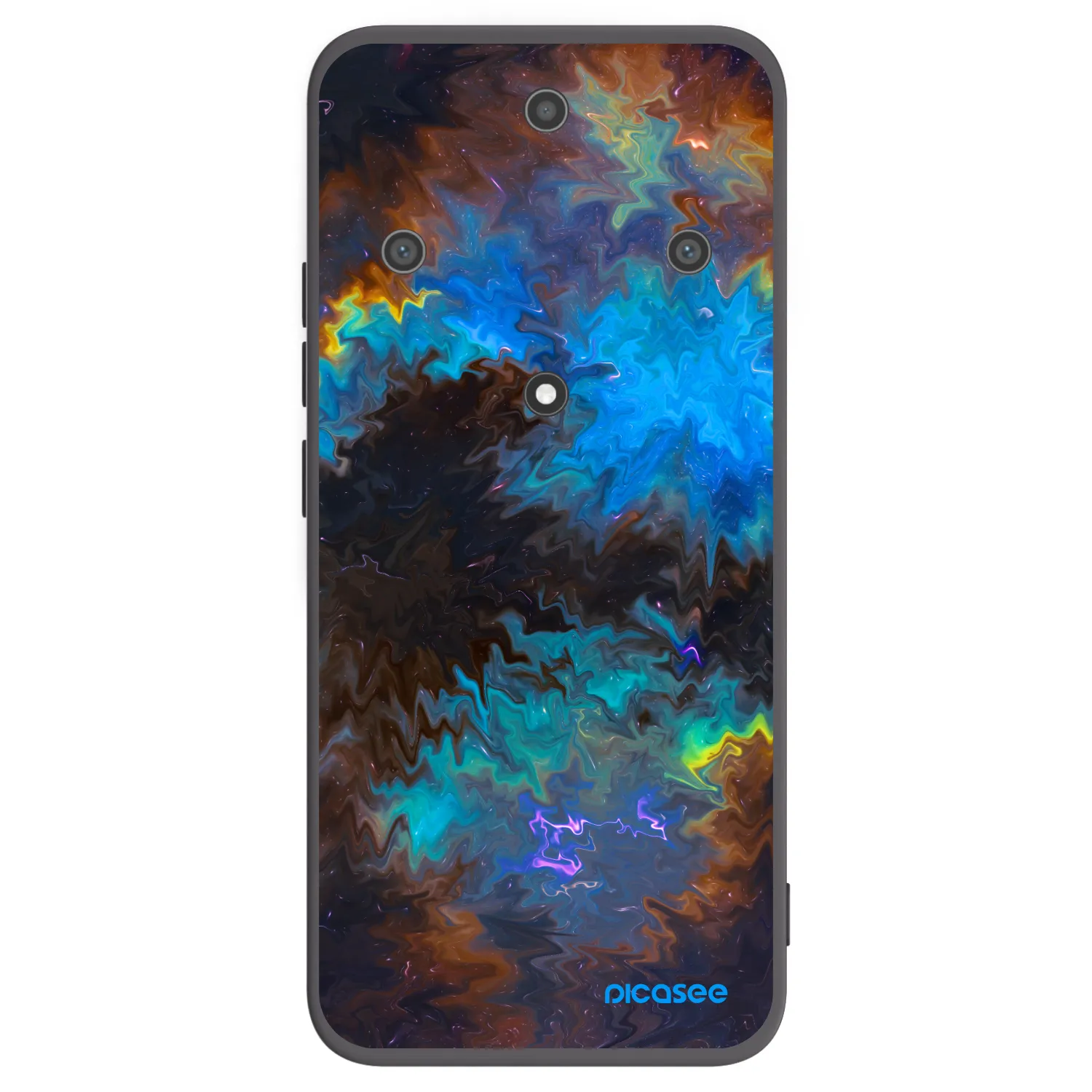 Picasee Honor Magic5 Lite 5G Hülle - Schwarzes Silikon - Space