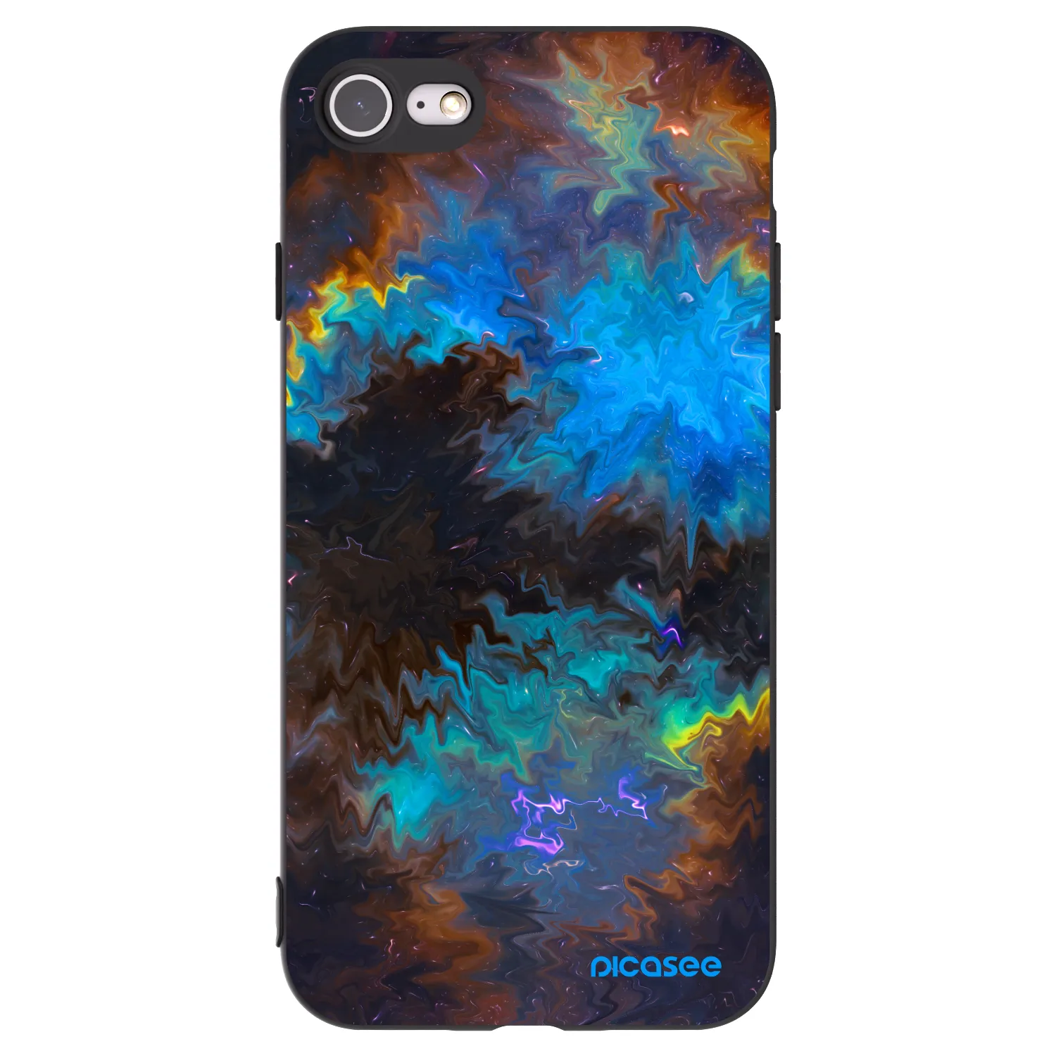 Picasee Apple iPhone 7 Hülle - Schwarzes Silikon - Space