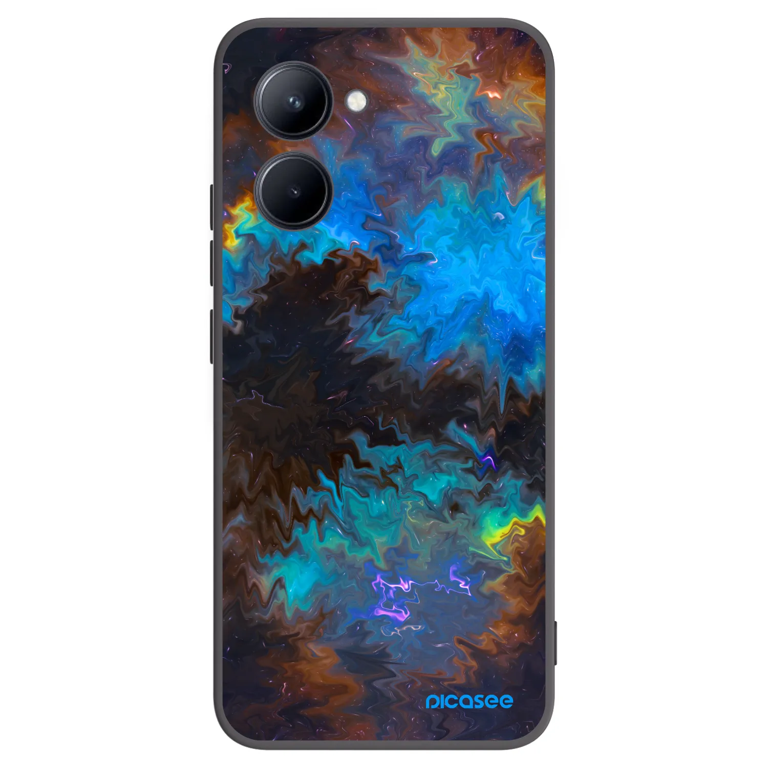 Picasee Realme C33 (2023) Hülle - Schwarzes Silikon - Space