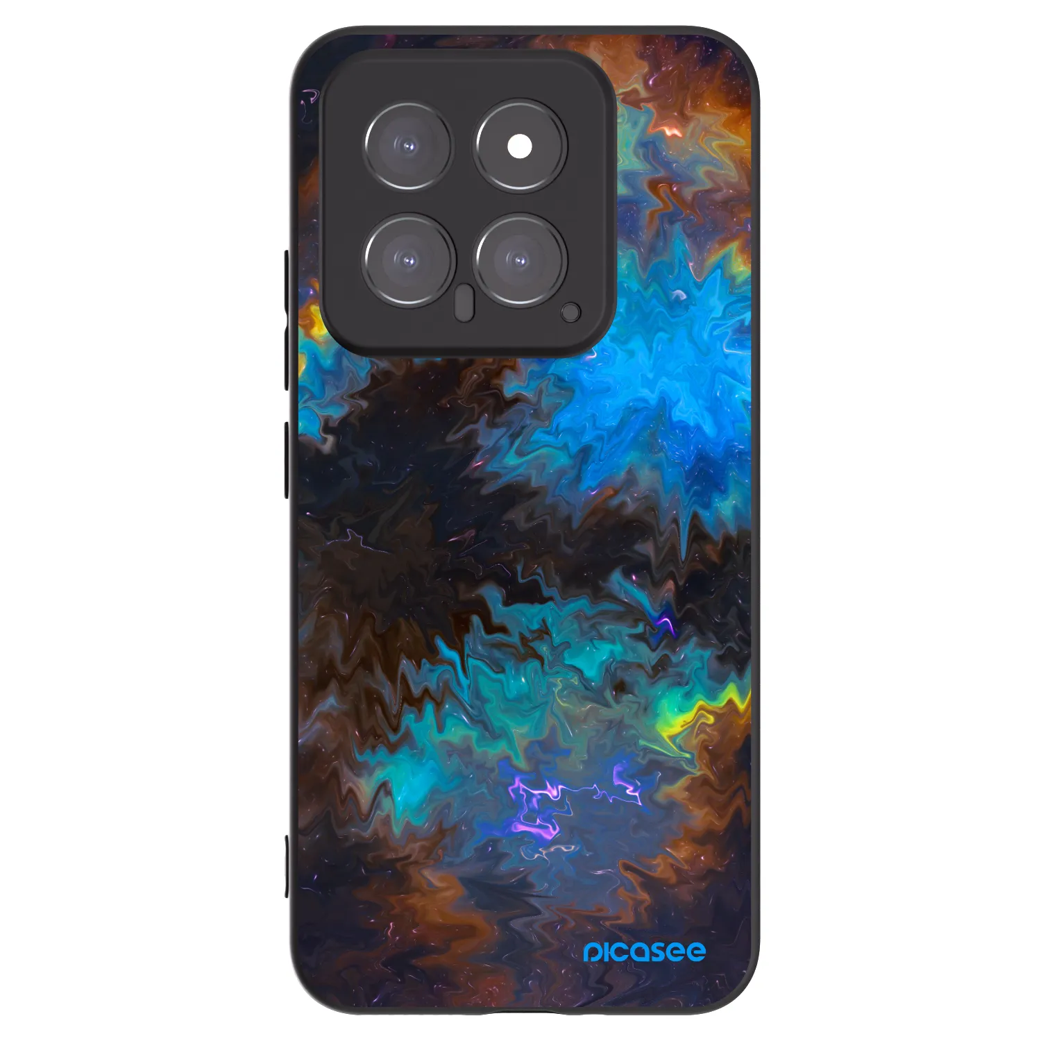 Picasee Xiaomi 14 Hülle - Schwarzes Silikon - Space