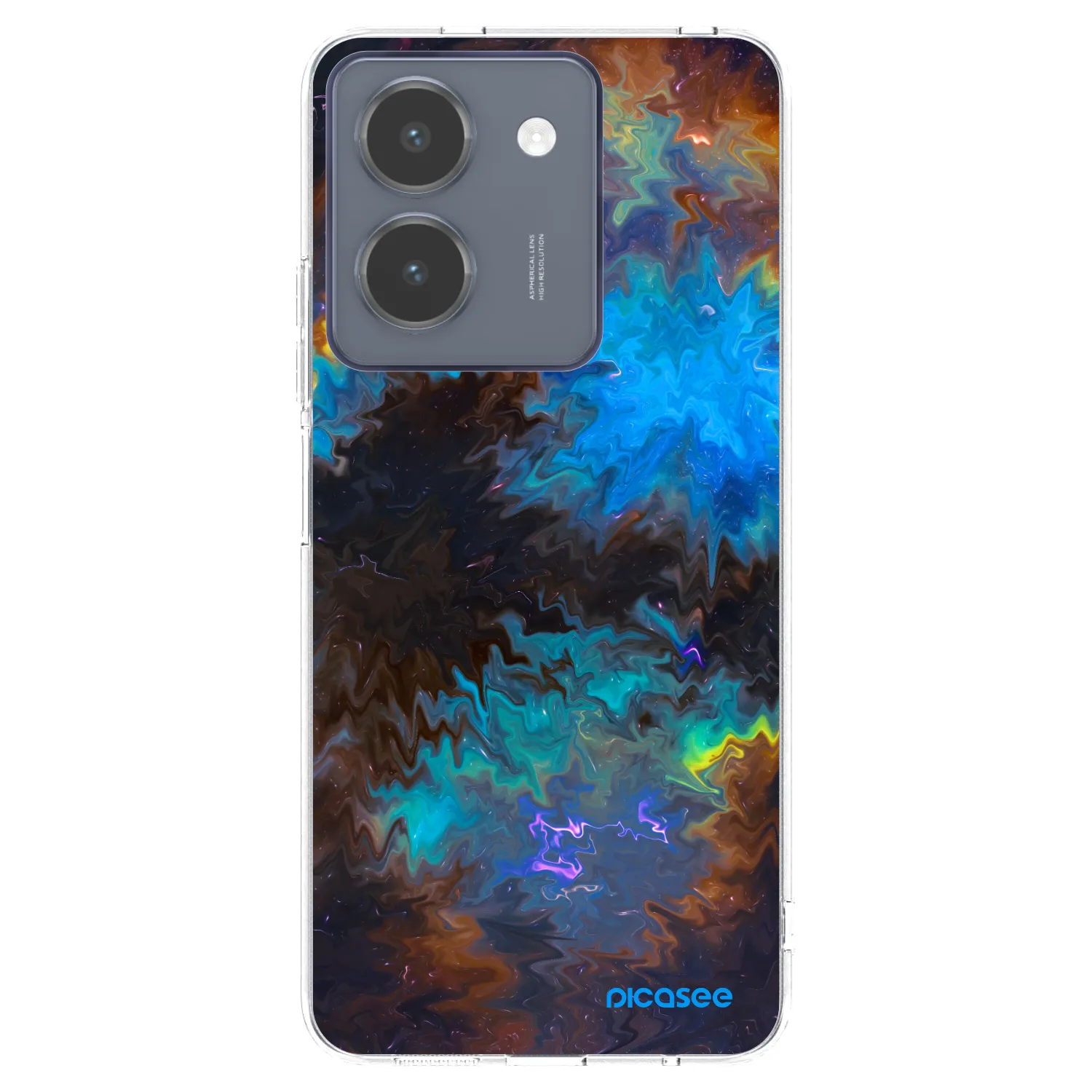Picasee Vivo Y36 4G Hülle - Transparentes Silikon - Space