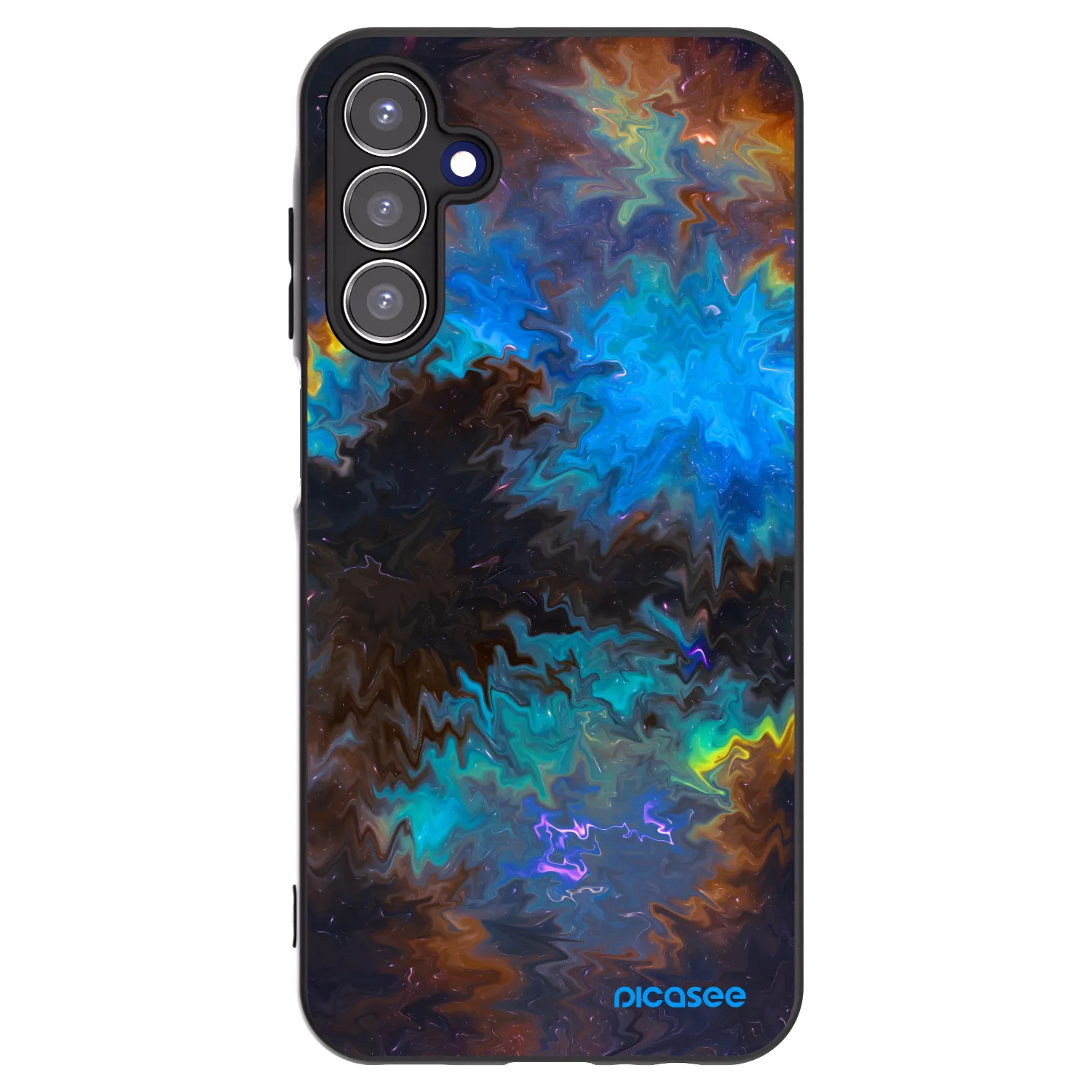 Picasee Samsung Galaxy A15 A156B 5G Hülle - Schwarzes Silikon - Space