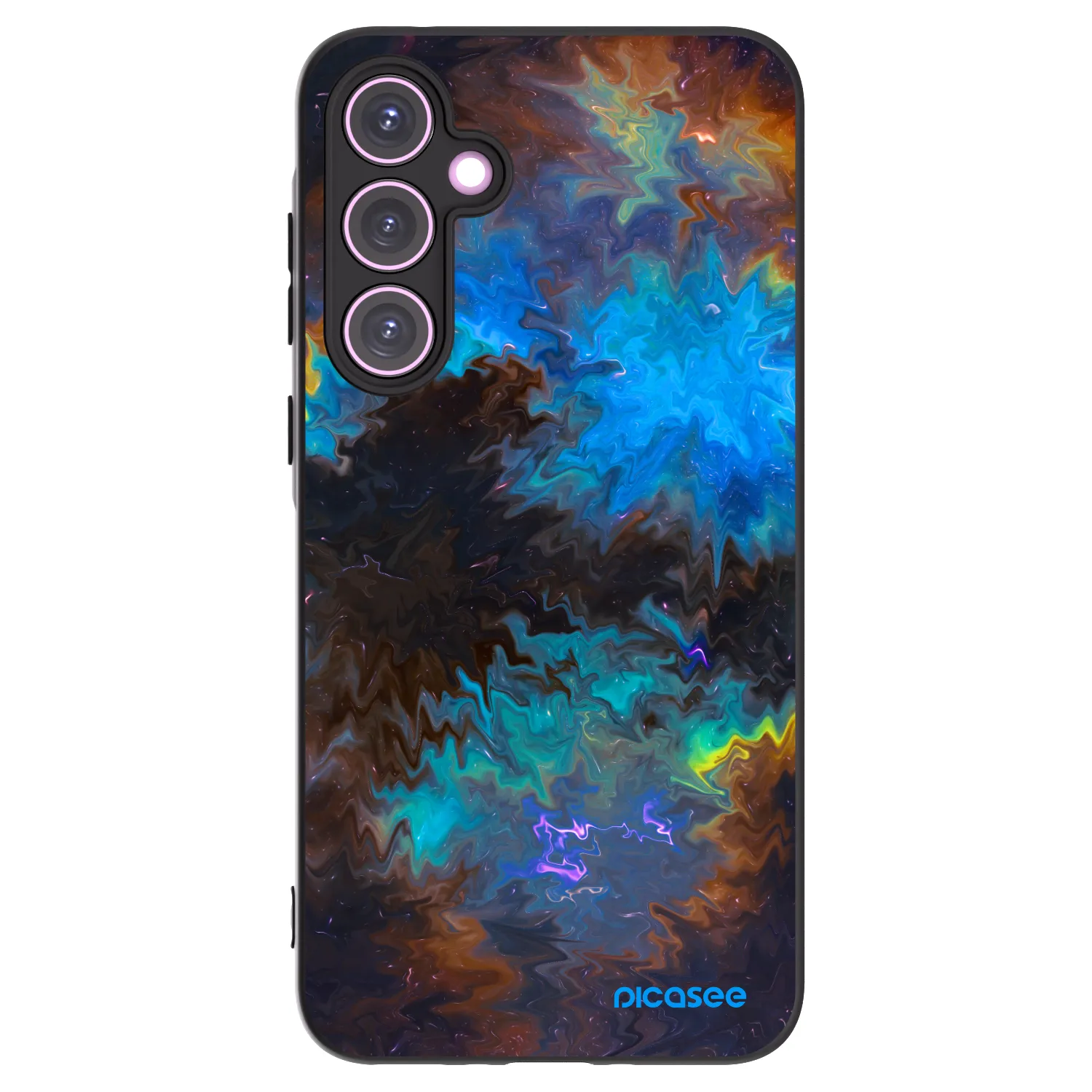 Picasee Samsung Galaxy A35 5G A356B Hülle - Schwarzes Silikon - Space