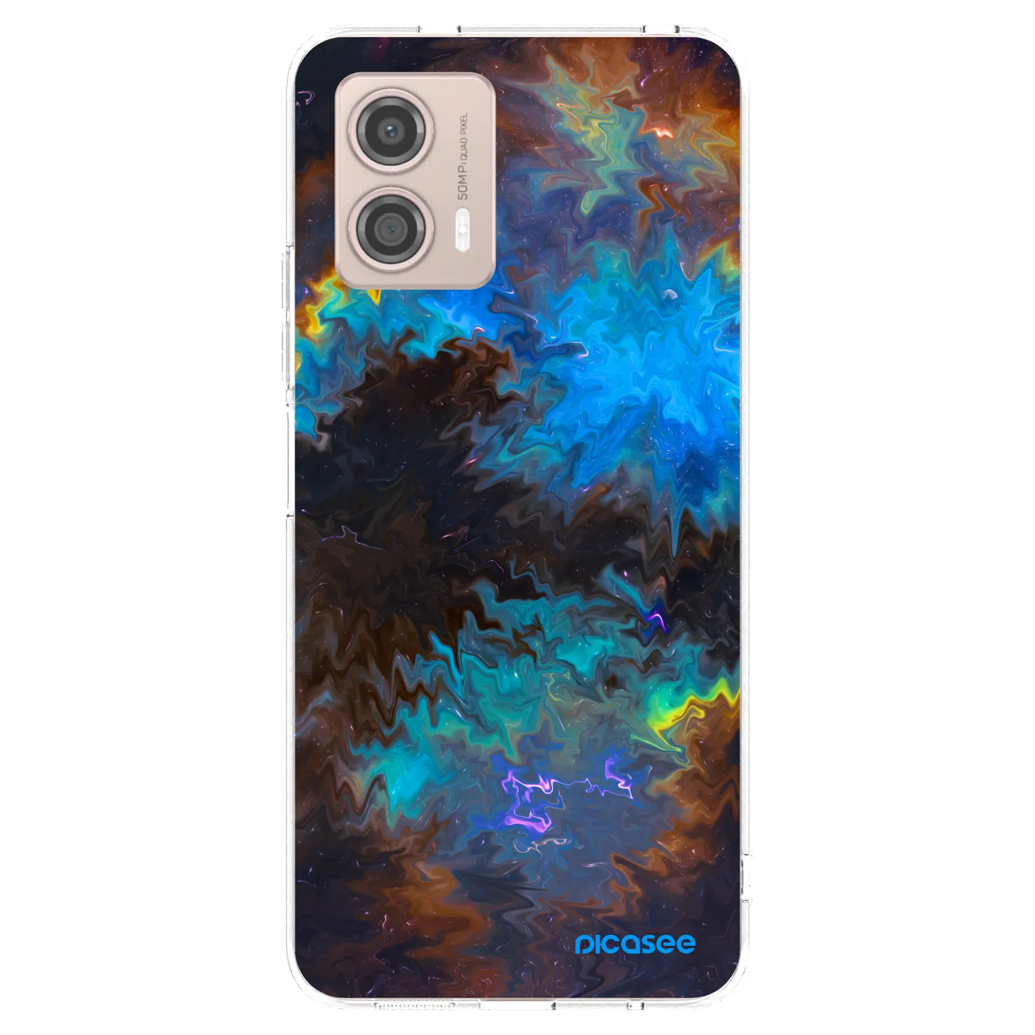 Picasee Motorola Moto G53 5G Hülle - Transparentes Silikon - Space