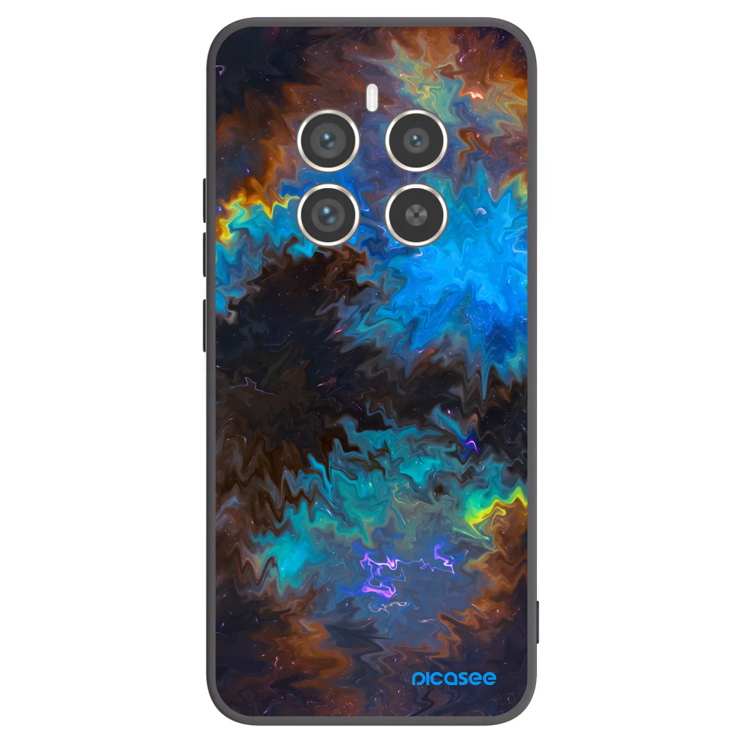 Picasee Realme 12 Pro 5G Hülle - Schwarzes Silikon - Space
