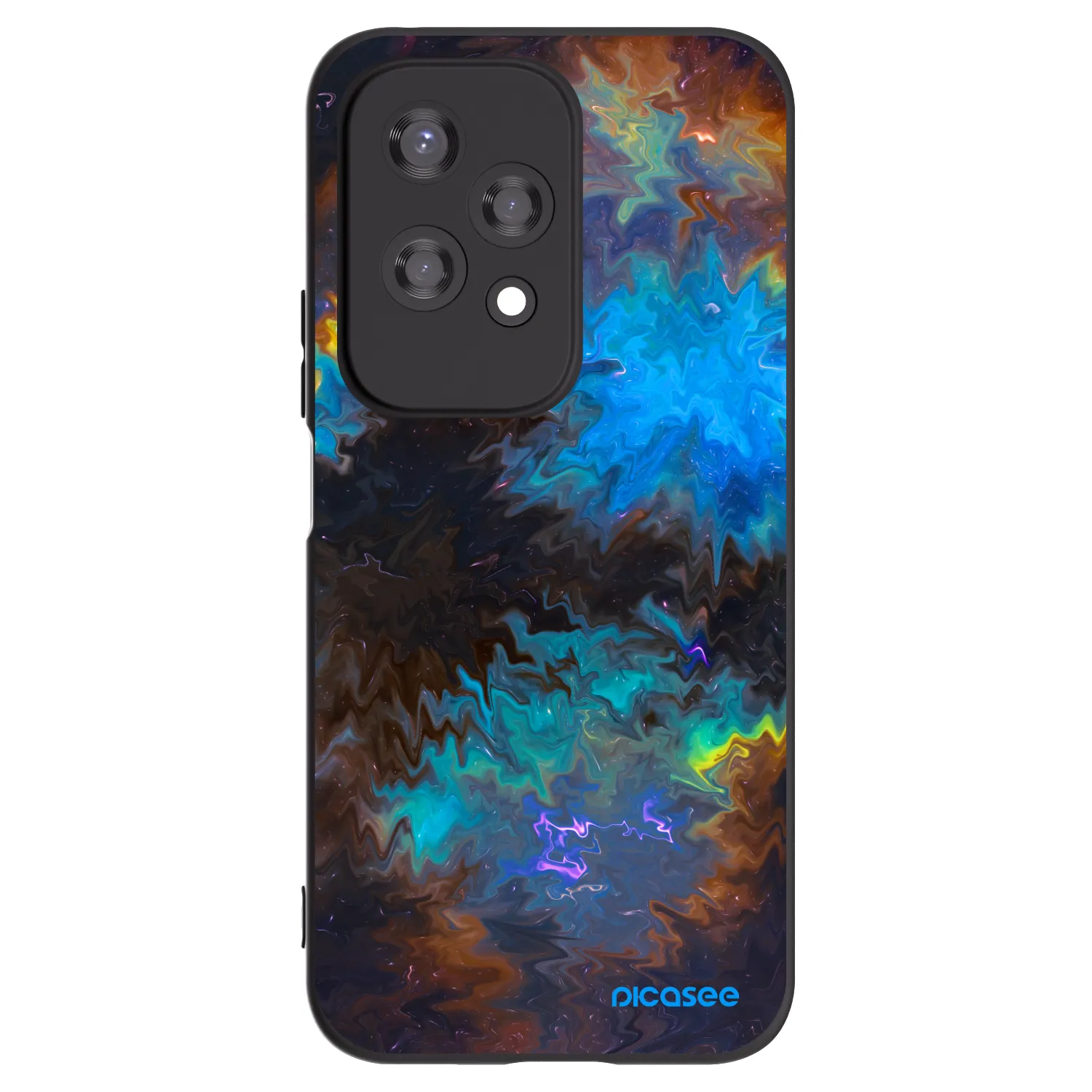 Picasee Honor 200 Lite Hülle - Schwarzes Silikon - Space