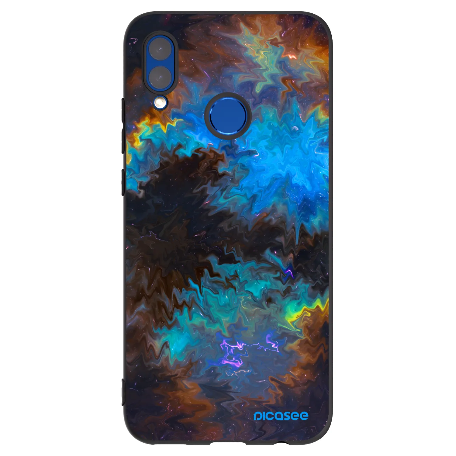 Picasee Honor 10 Lite Hülle - Schwarzes Silikon - Space