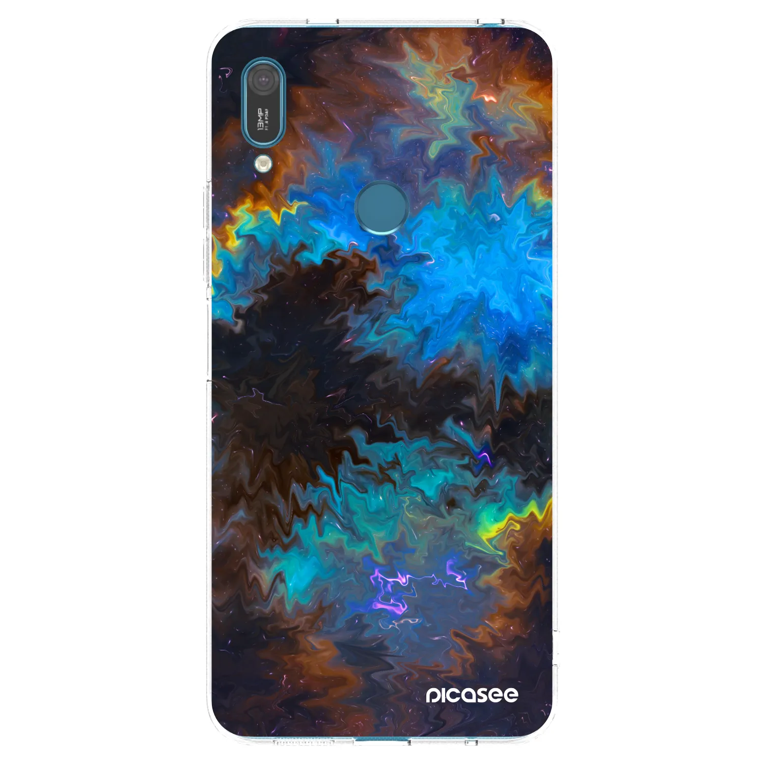 Picasee Huawei Y7 2019 Hülle - Transparentes Silikon - Space