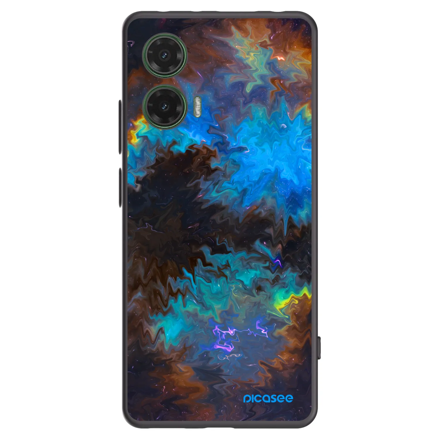 Picasee Motorola Moto G35 5G Hülle - Schwarzes Silikon - Space