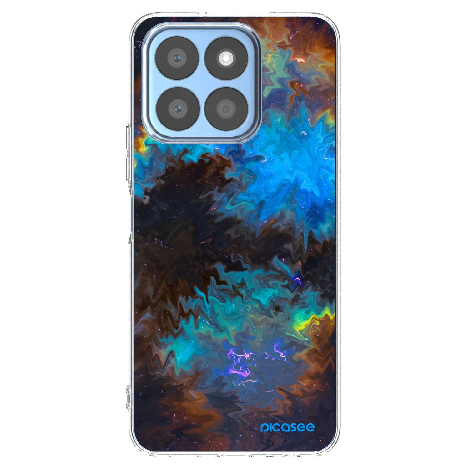 Picasee Honor X8c Hülle - Transparentes Silikon - Space