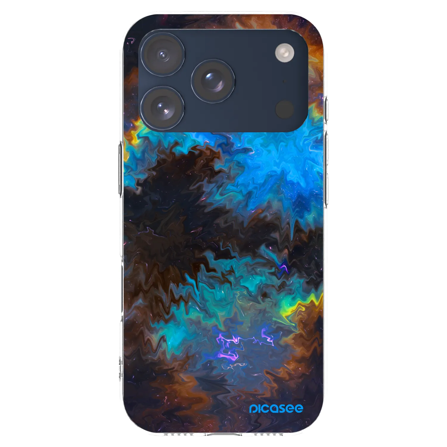 Picasee Apple iPhone 17 Pro Hülle - Transparentes Silikon - Space